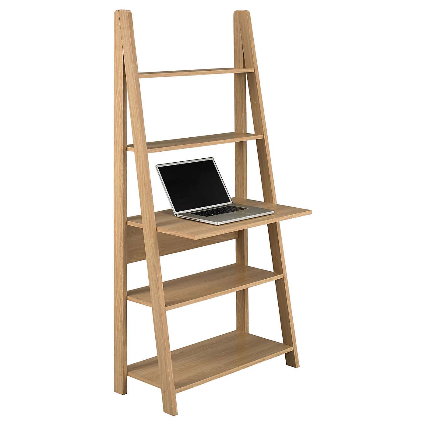 Tiva White Ladder Desk