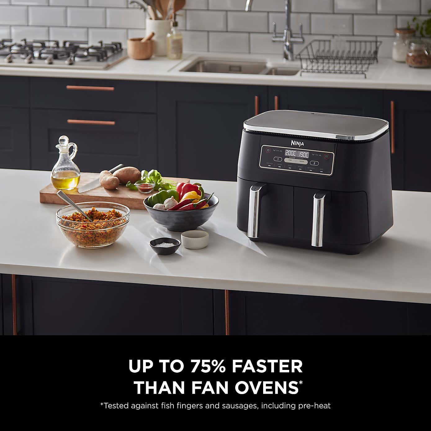 Ninja Foodi Dual Zone 7.6 Litre Air Fryer