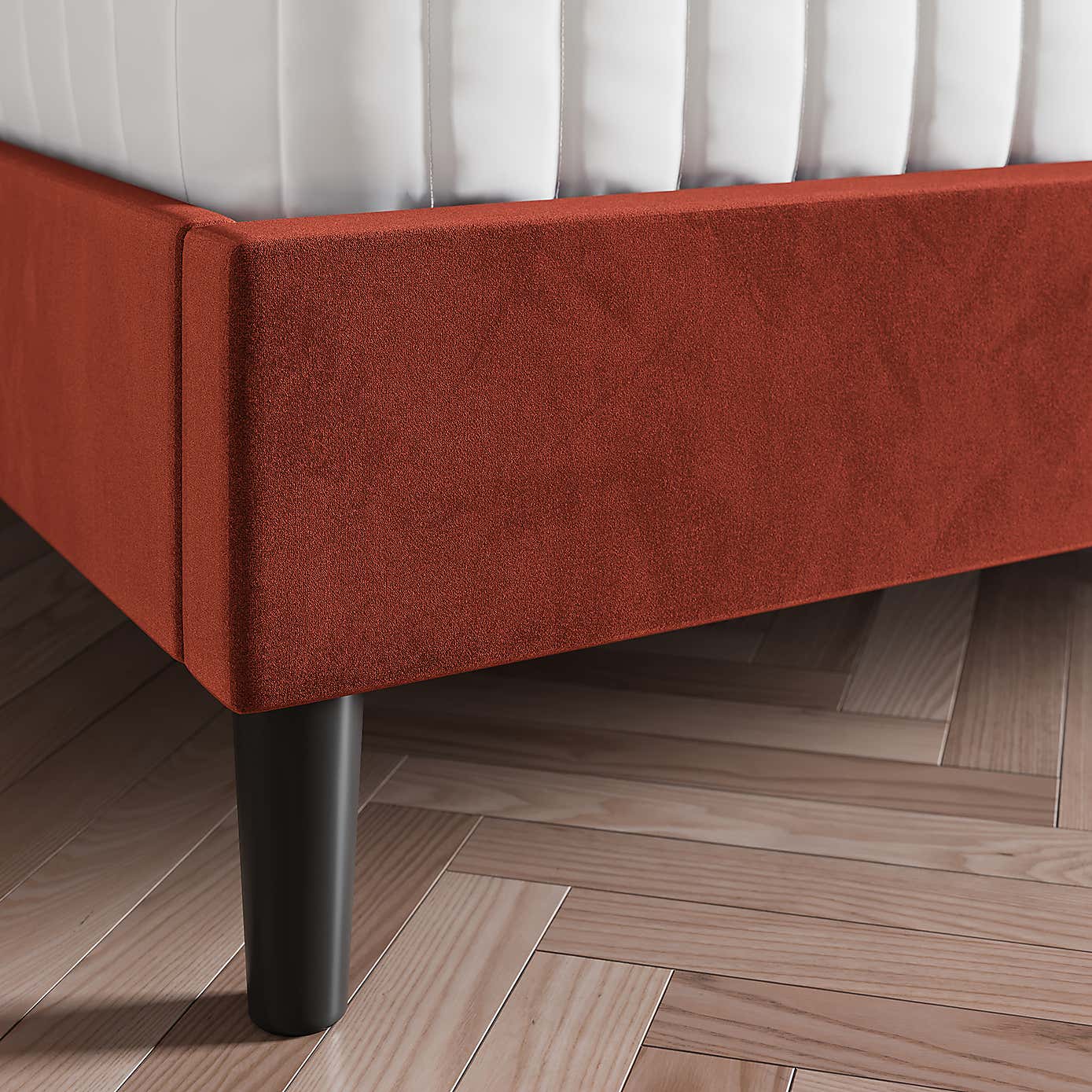 Alara Pleated Velvet Bed