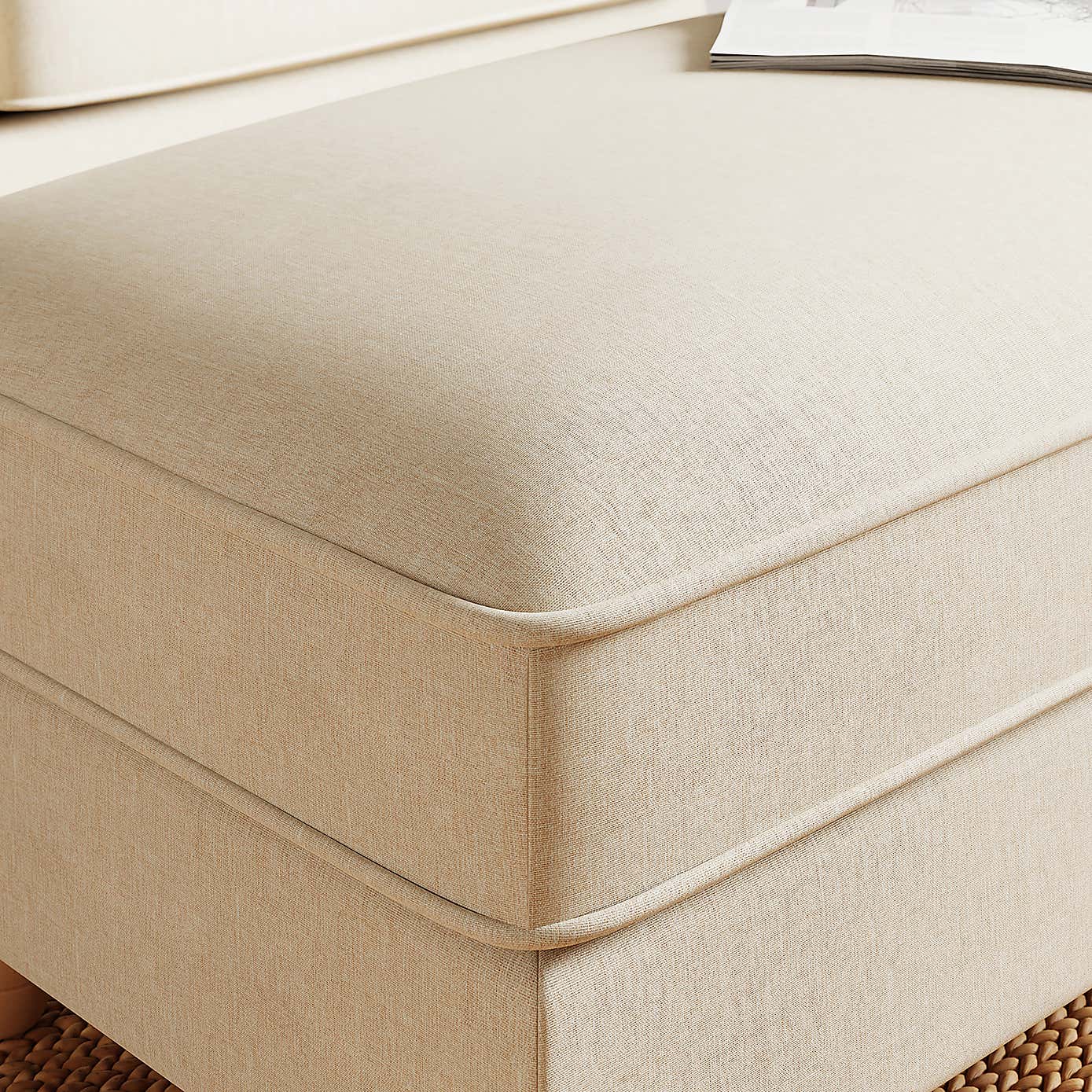 Beatrice Luna Long Footstool with Storage