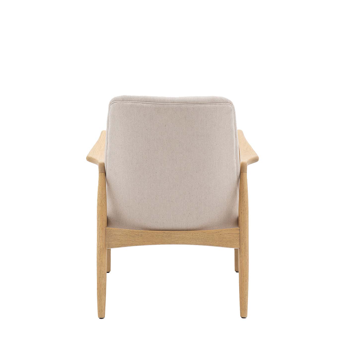 Callar Linen Wooden Arm Accent Chair