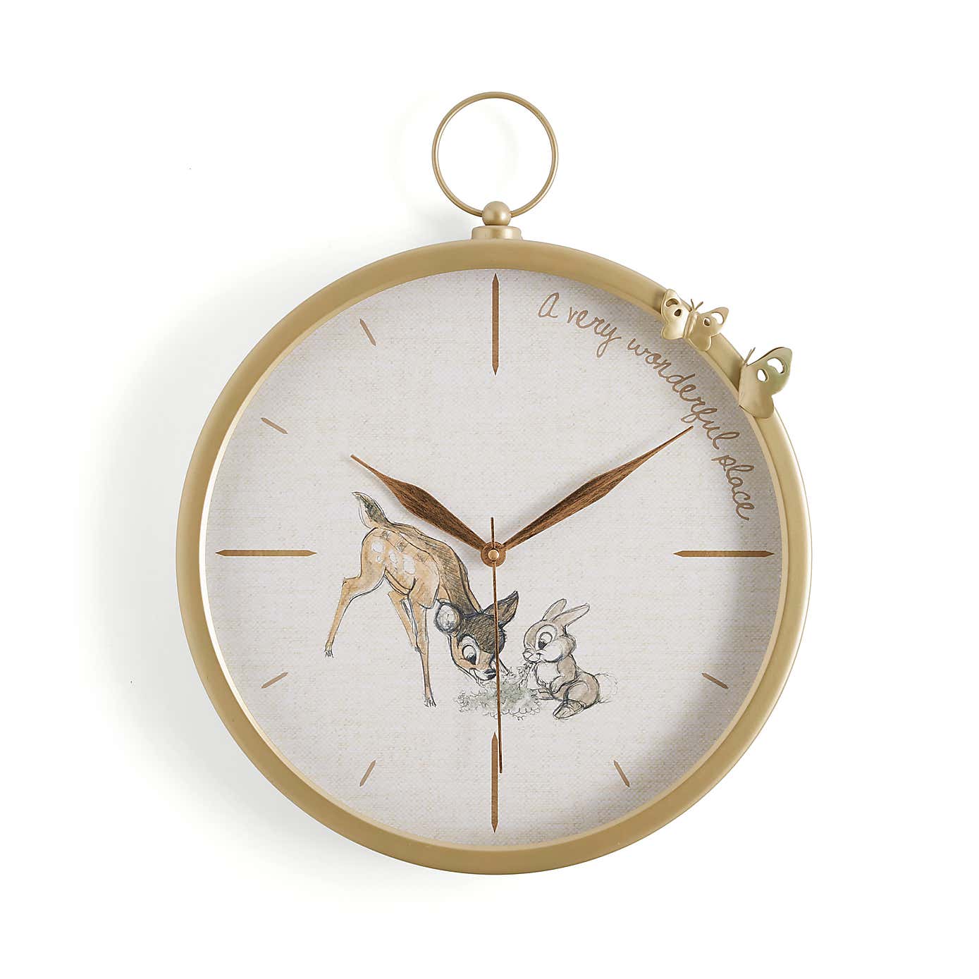 Disney Bambi Pocket Watch Wall Clock