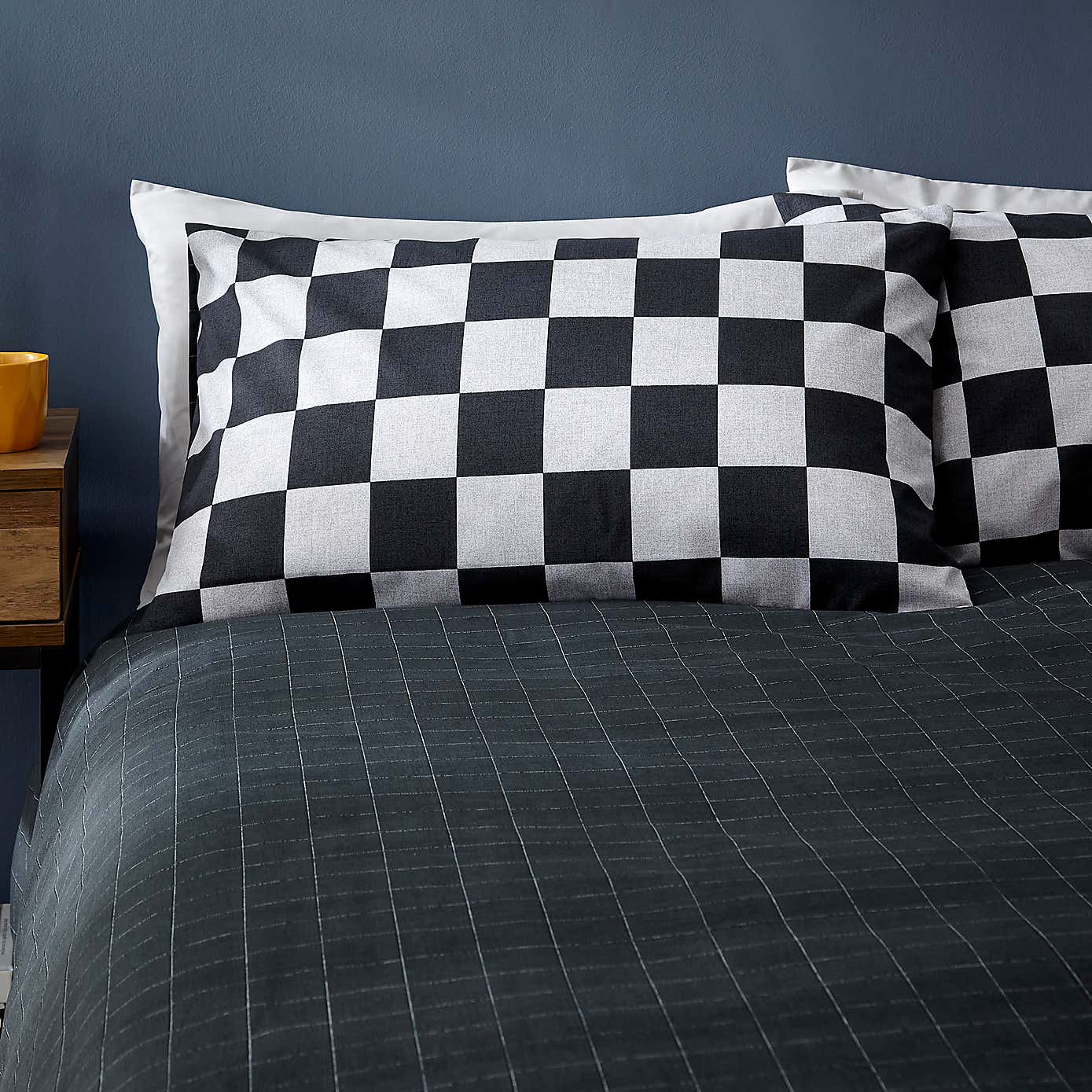 Checkerboard Duvet Cover & Pillowcase Set