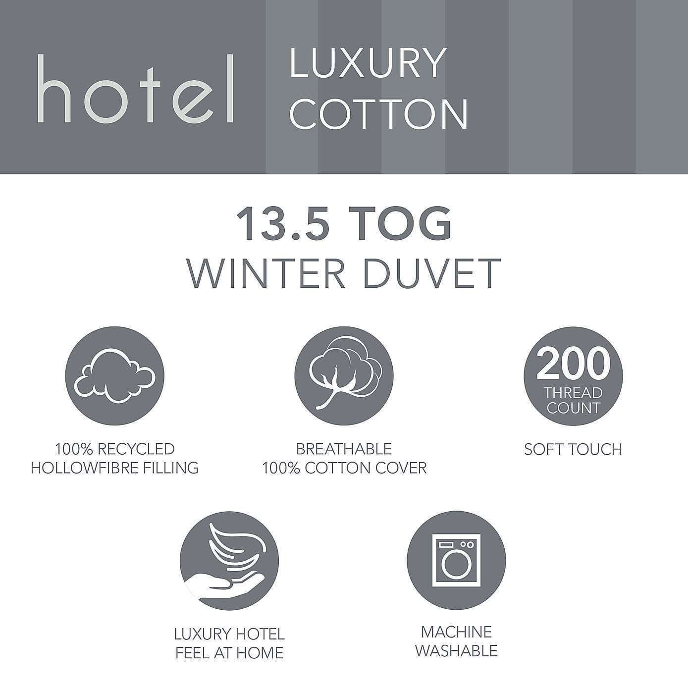 Hotel Luxury Cotton 13.5 Tog Duvet