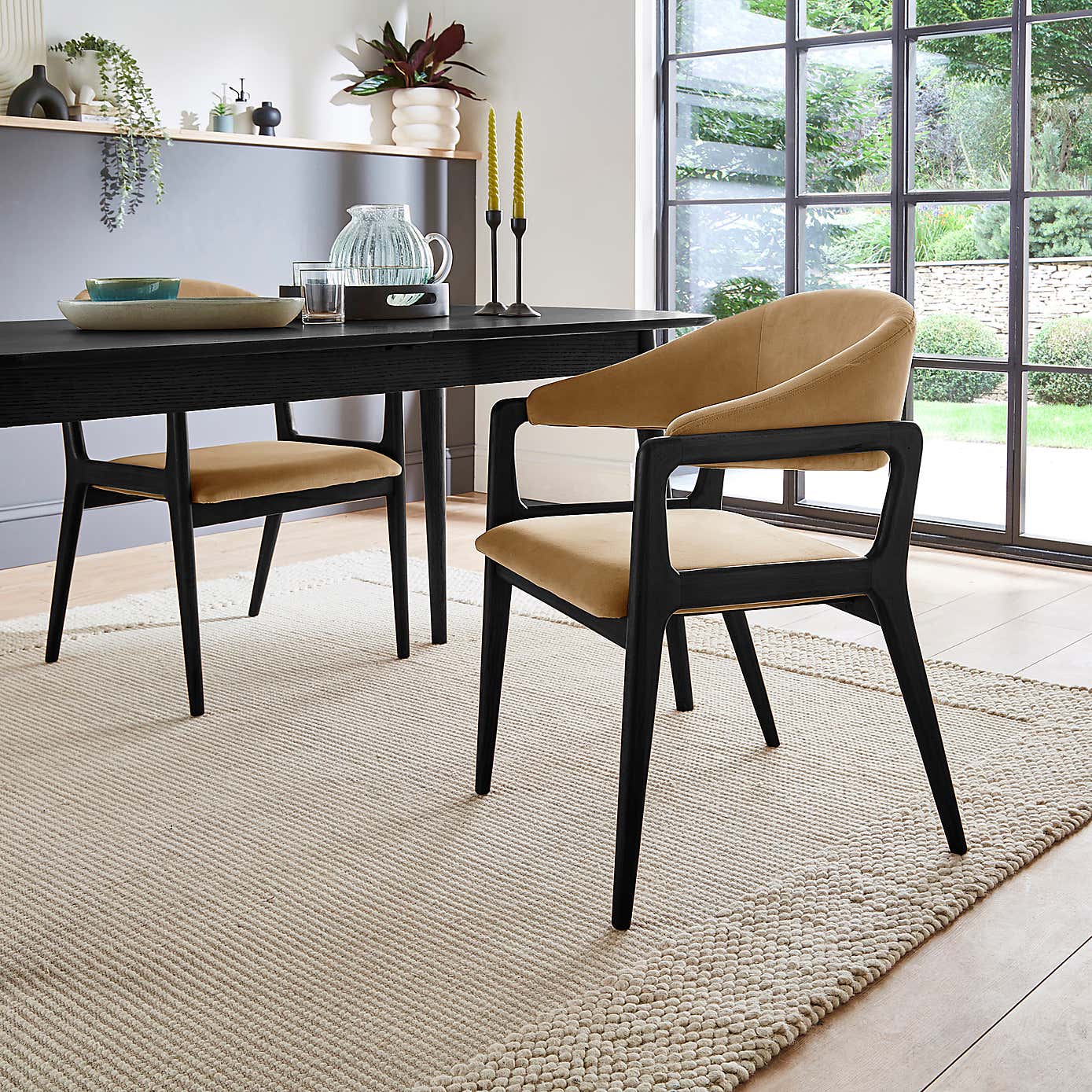 Hugh Dining Chair, Velvet