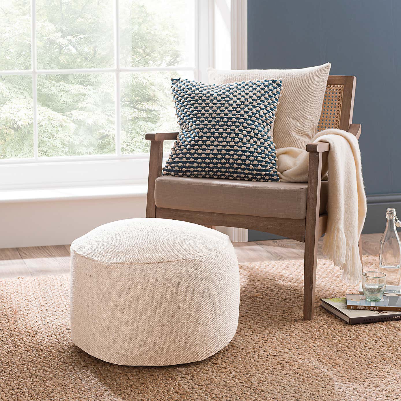 Arley Cotton Pouffe