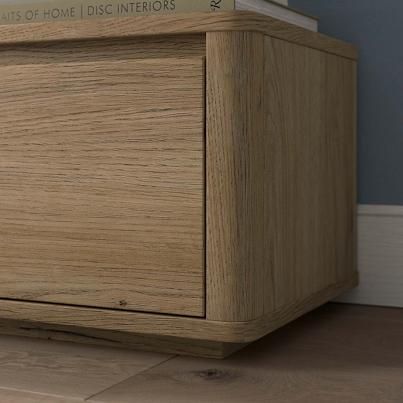 Malik Wide 1 Drawer Bedside Table