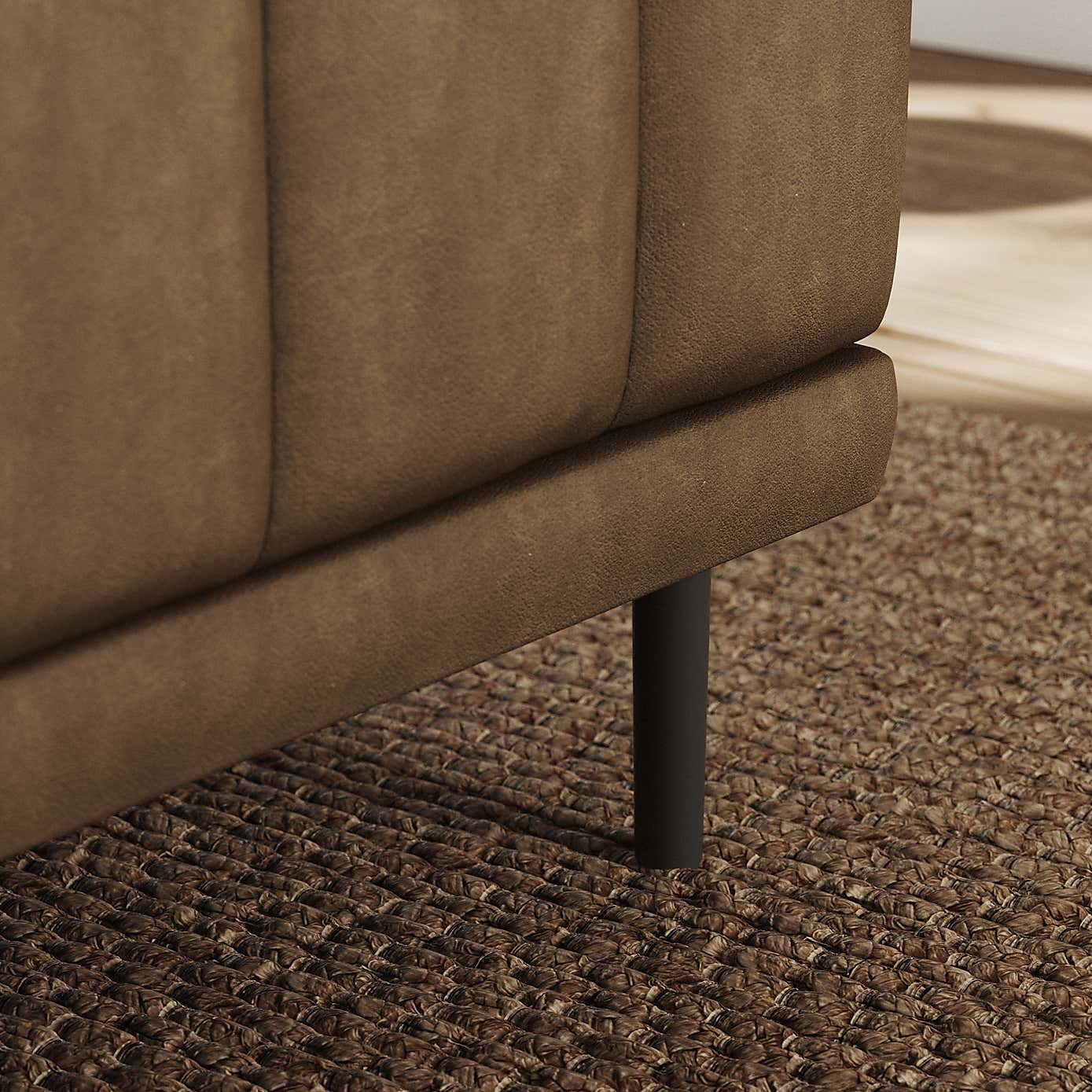 Amali Long Dining Bench, Faux Leather