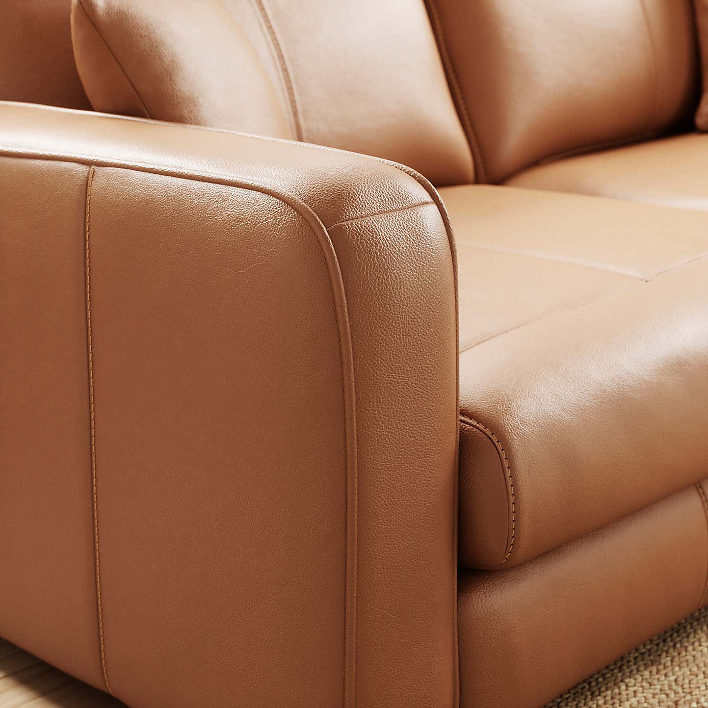 Carson Classic Leather 3 Seater Sofa