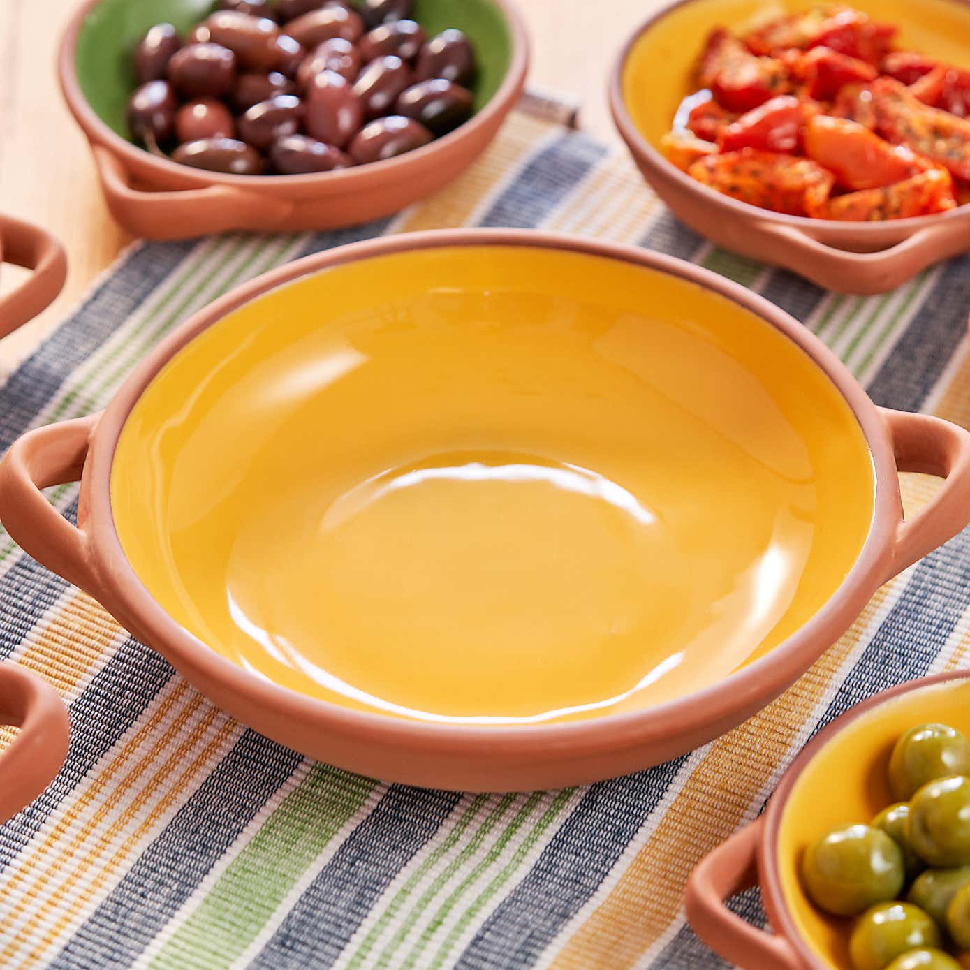 Dexam Sintra Large Glazed Terracotta Tapas Dish