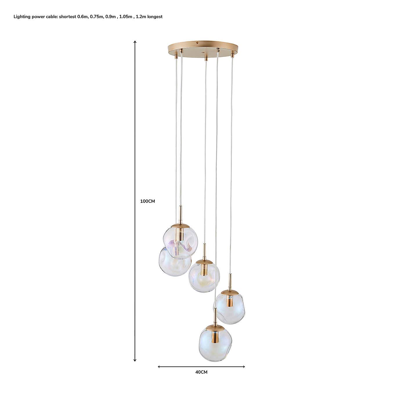 Alexis 5 Light Cluster Ceiling Fitting