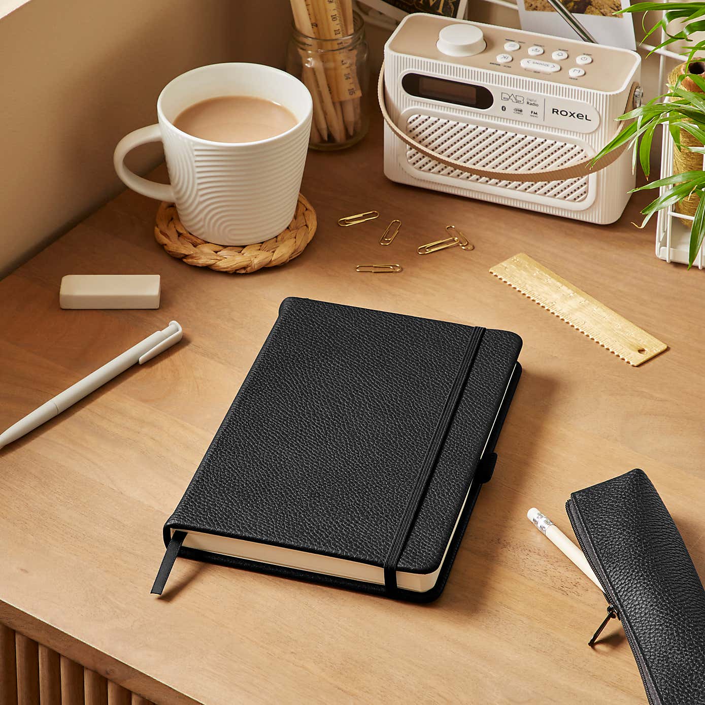 Waters and Noble Premium Faux Leather Notebook