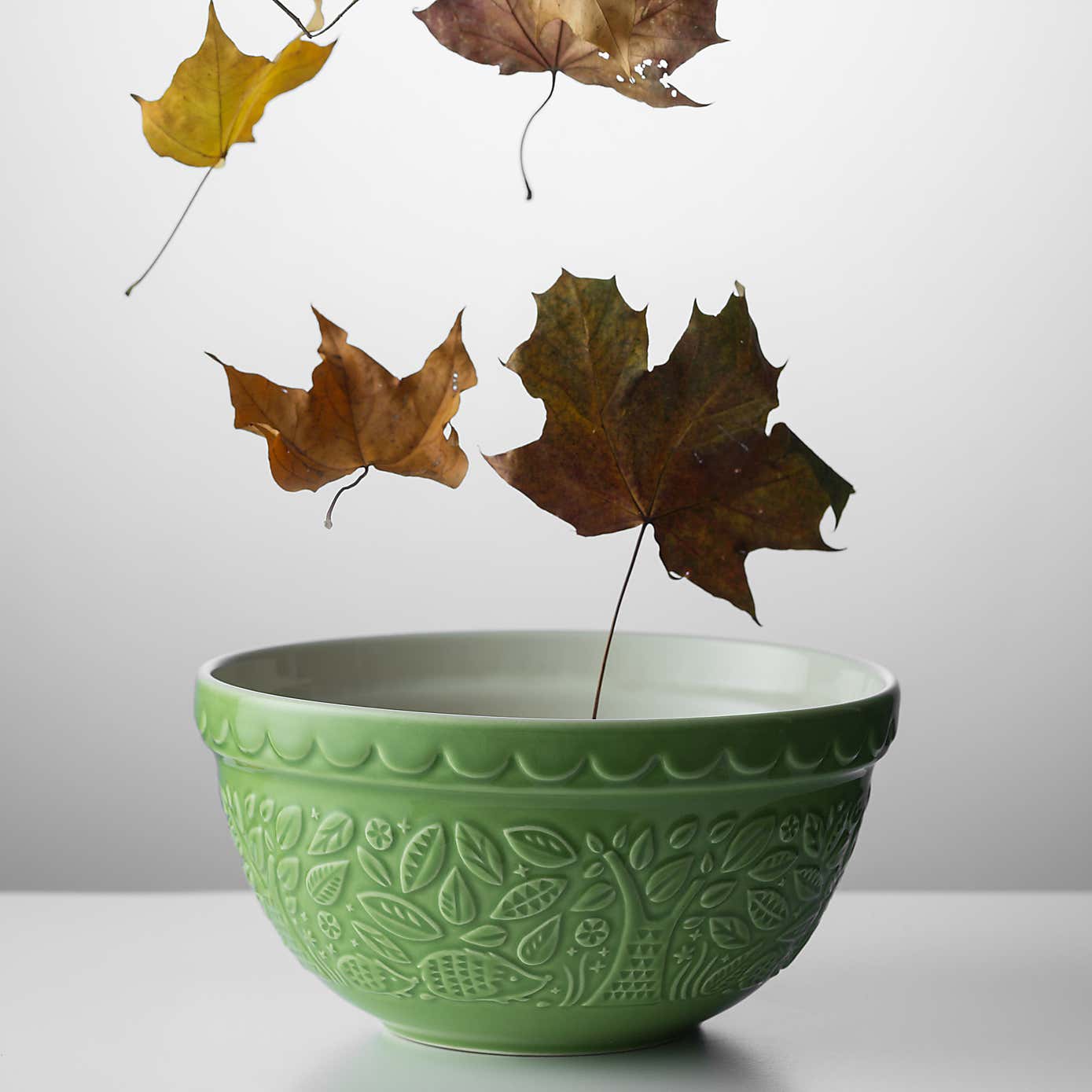 Mason Cash In the Forest Owl Green Mixing Bowl, 28cm