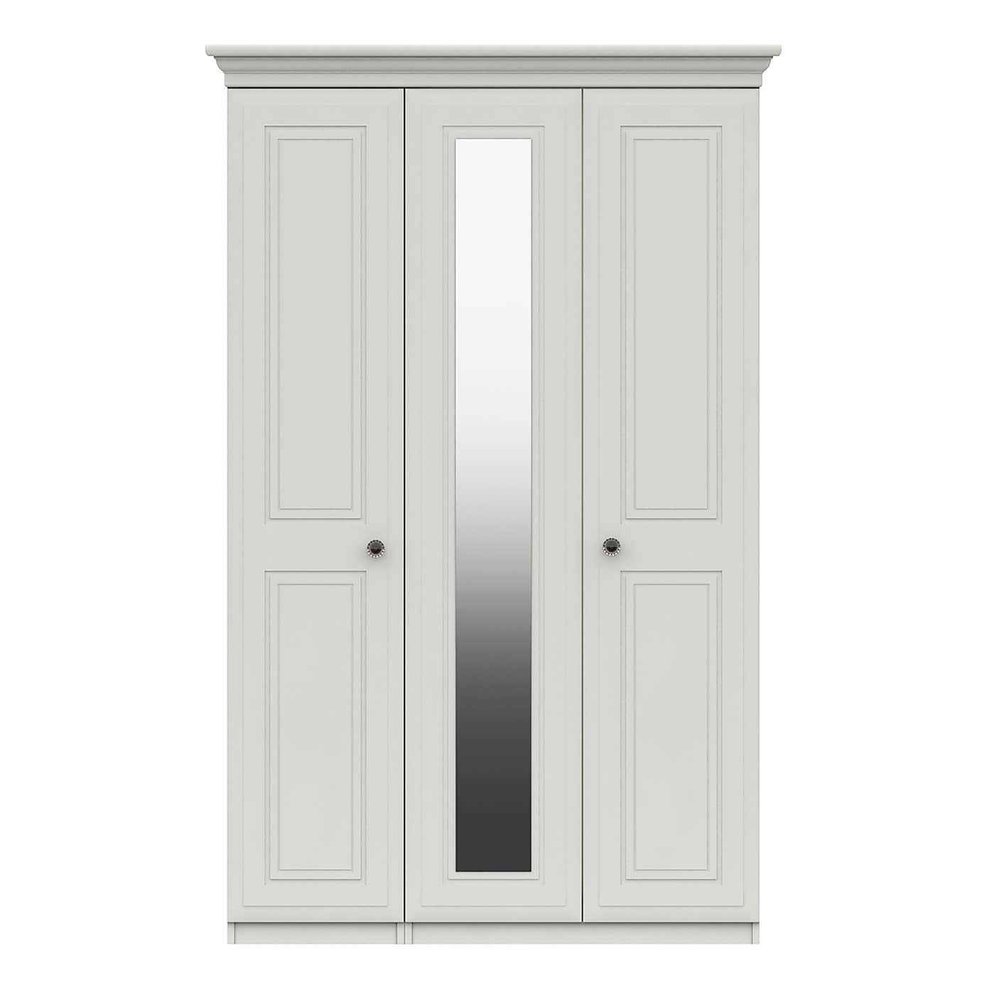 Portia 3 Door Mirrored Wardrobe