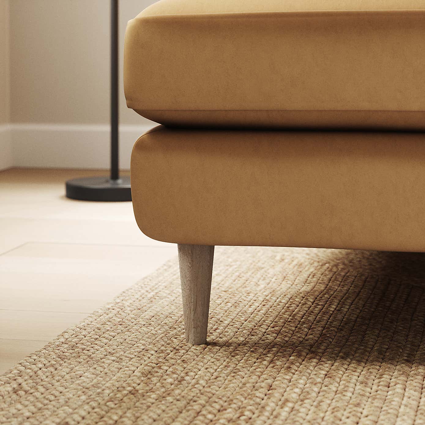 Sven Opulent Velvet Large Corner Chaise Sofa