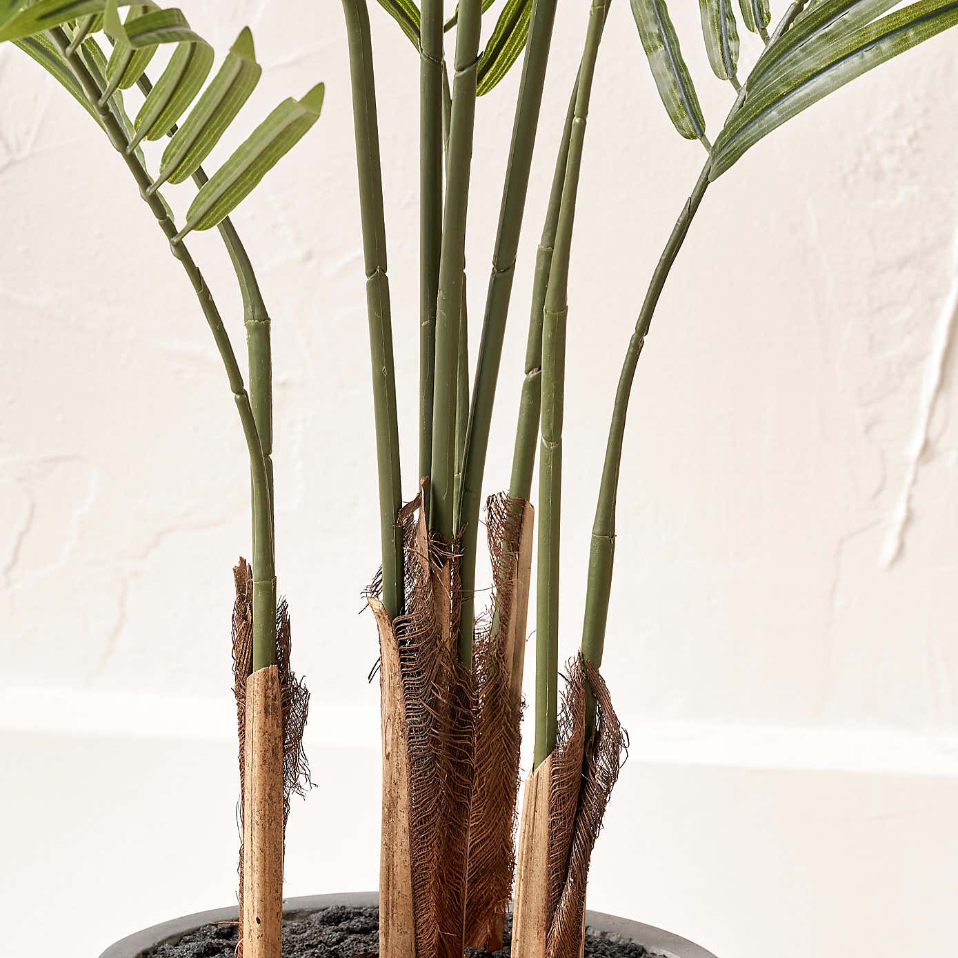 Artificial Areca Palm Plant in Grey Plant Pot