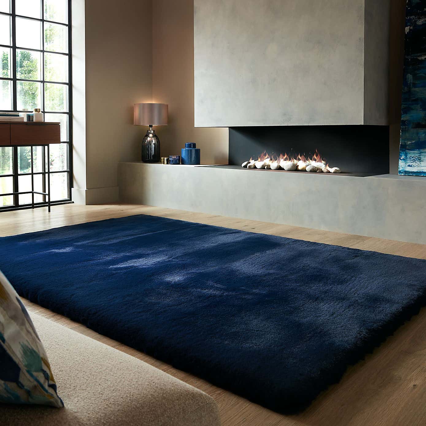 Ivy Luxury Faux Fur Rug