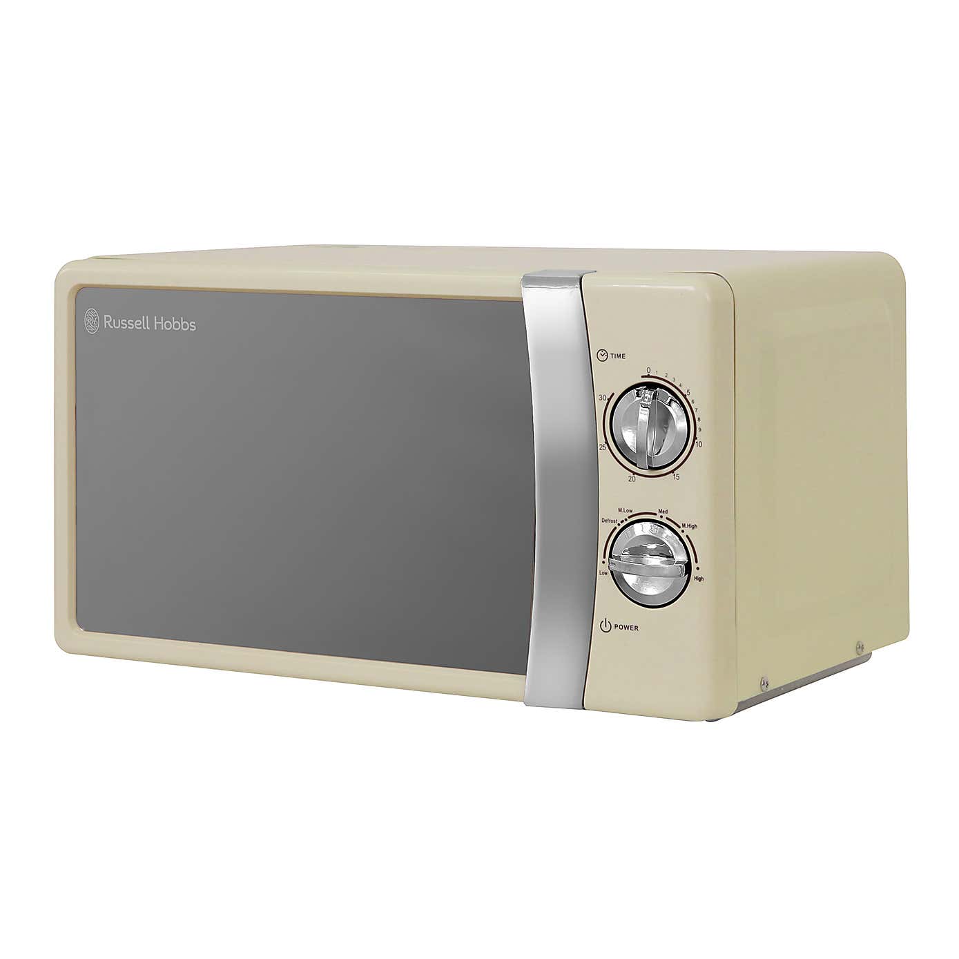 Russell Hobbs Colours 700W 17L Cream Manual Microwave