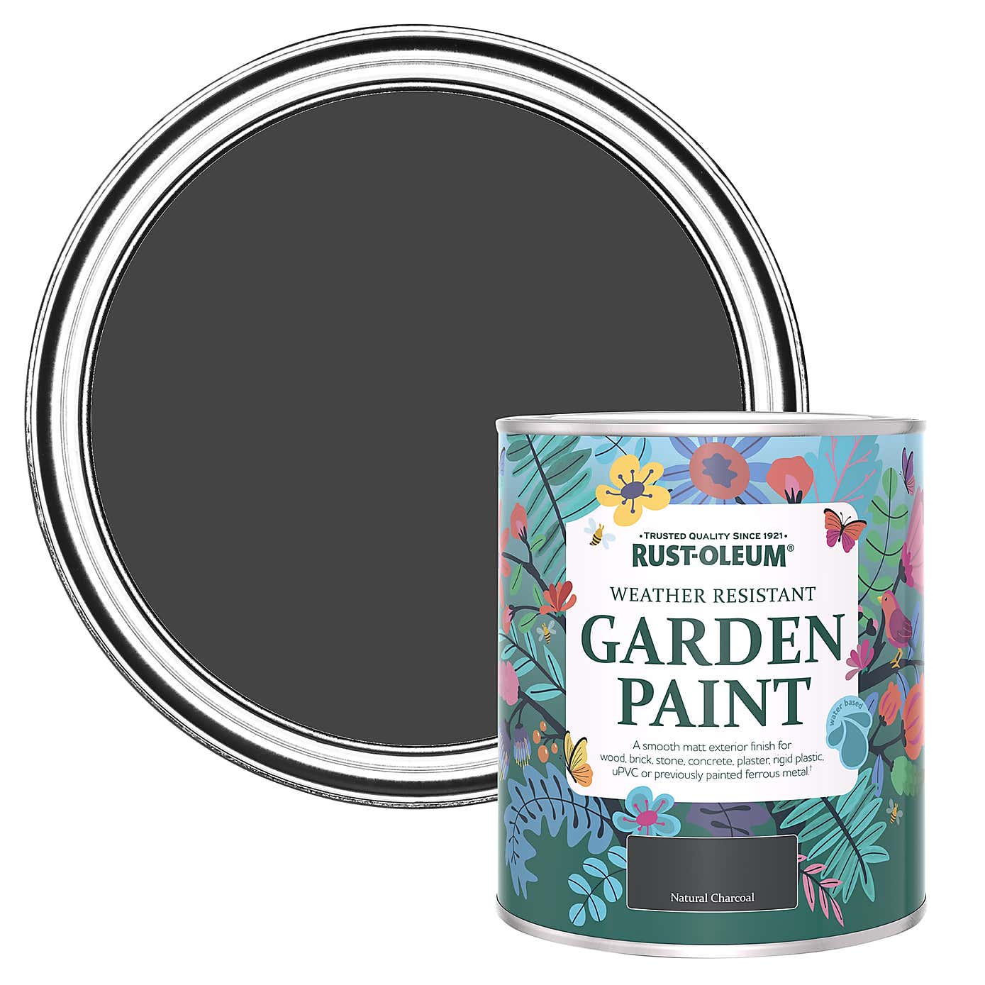 Rust-Oleum Natural Charcoal Matt Outdoor Paint
