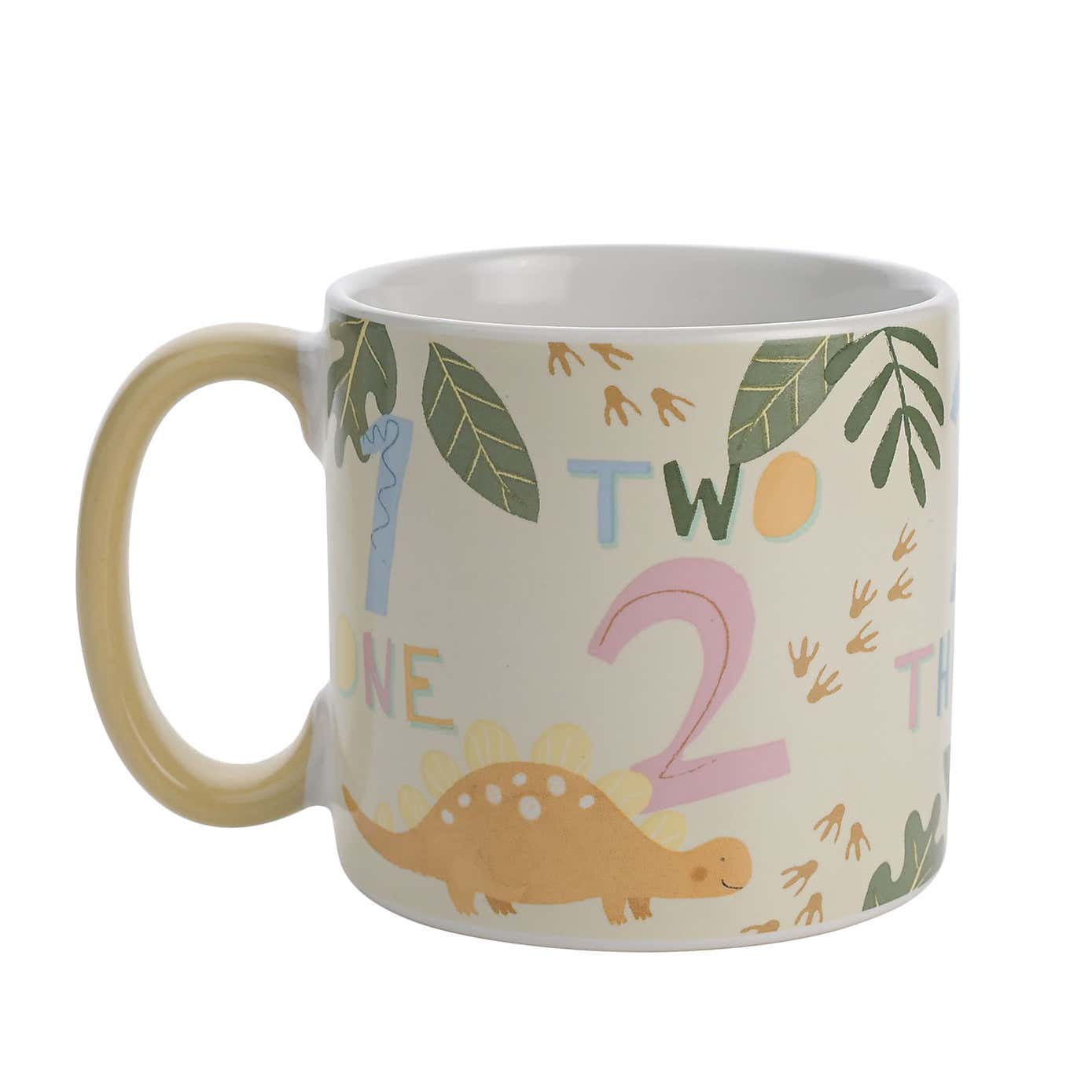 Petit Cheri Dinosaur Numbers Mug