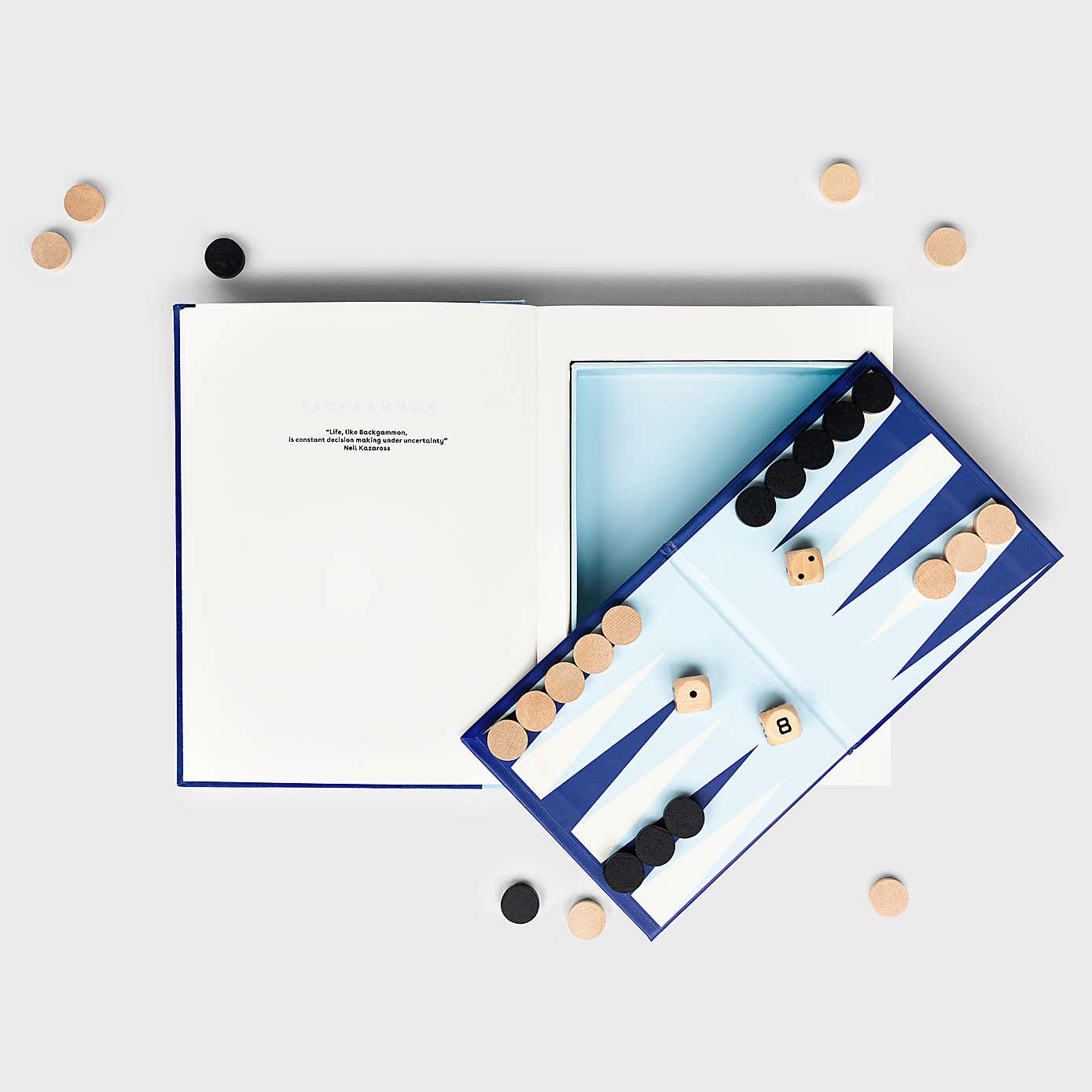 Luckies Backgammon In A Book Game