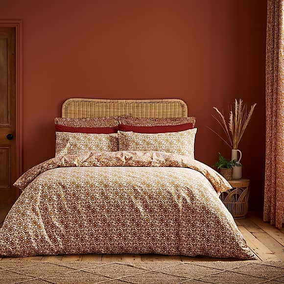 Ziara 100% Cotton Duvet Cover and Pillowcase Set