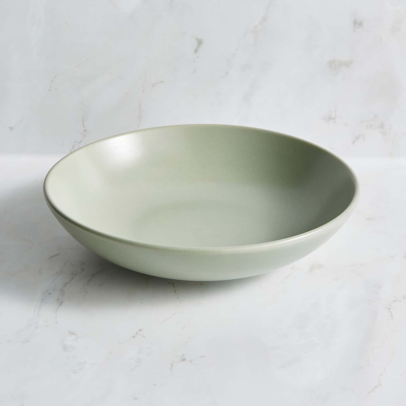 Stoneware Pasta Bowl, Sage