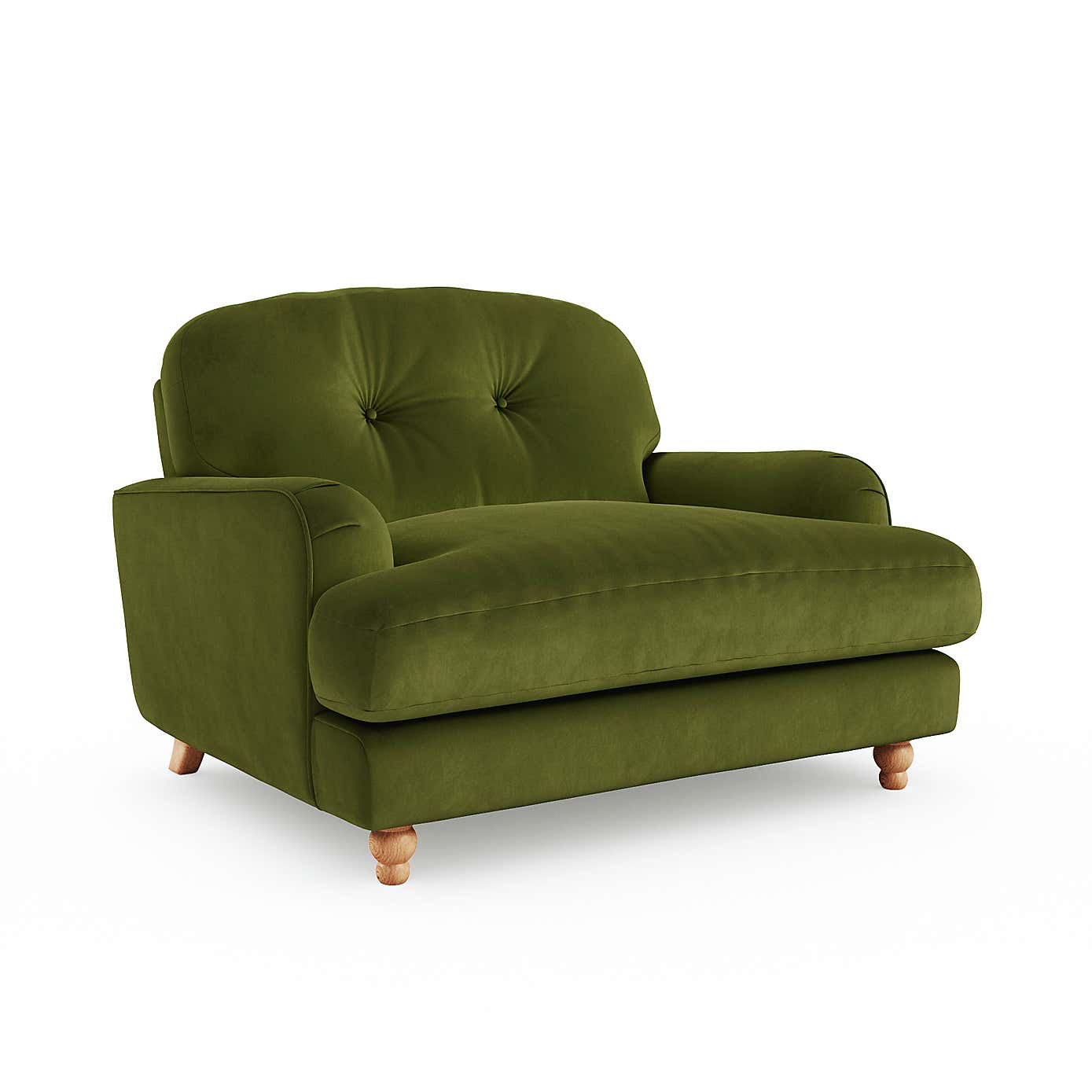 Martha Matte Plush Velvet Snuggle Sofa