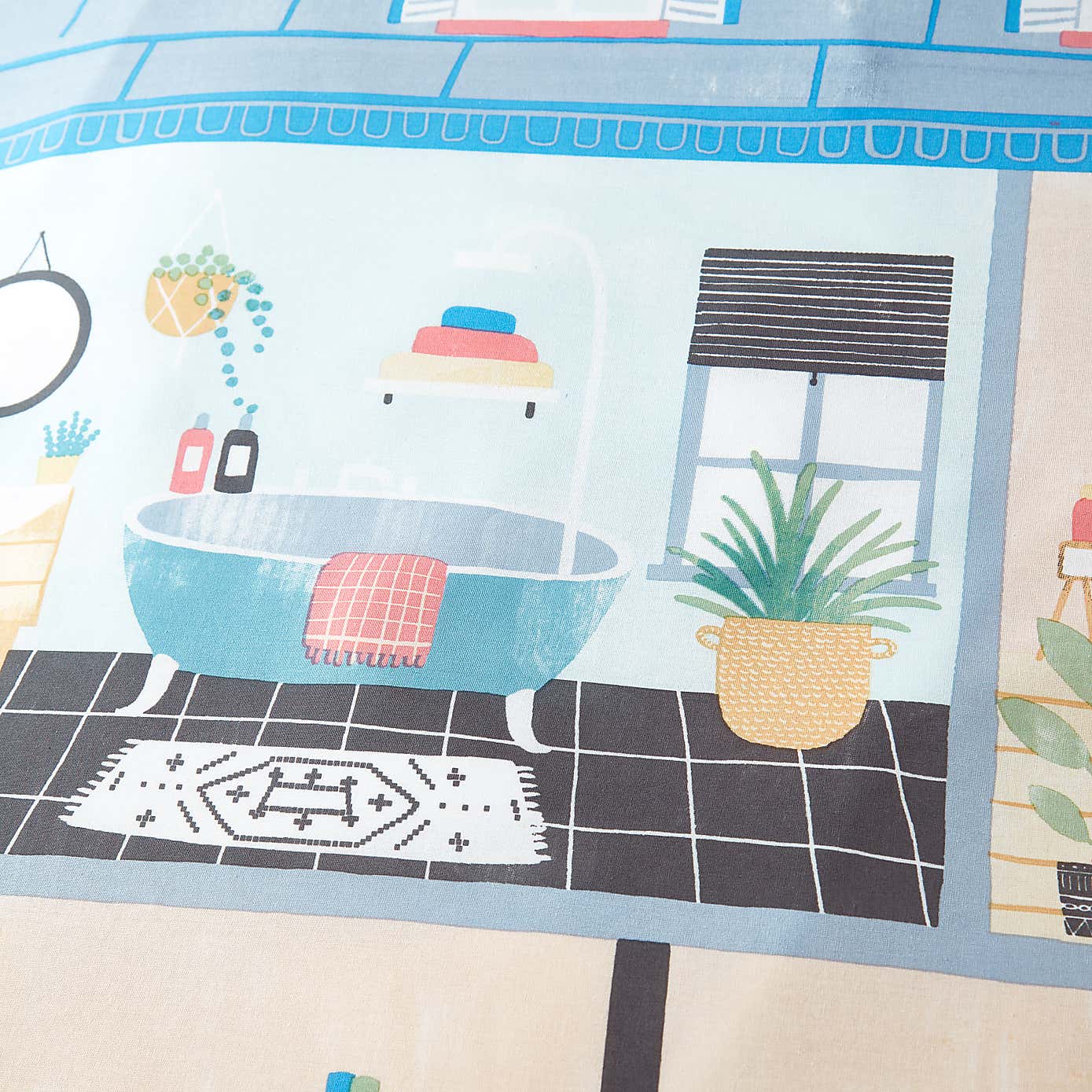 Dolls House Duvet Cover and Pillowcase Set