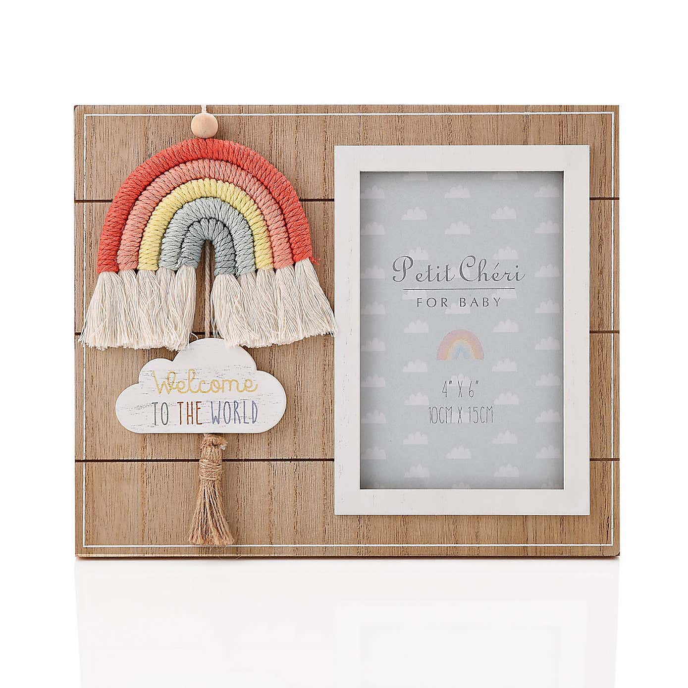 Petit Cheri Macrame Rainbow Photo Frame