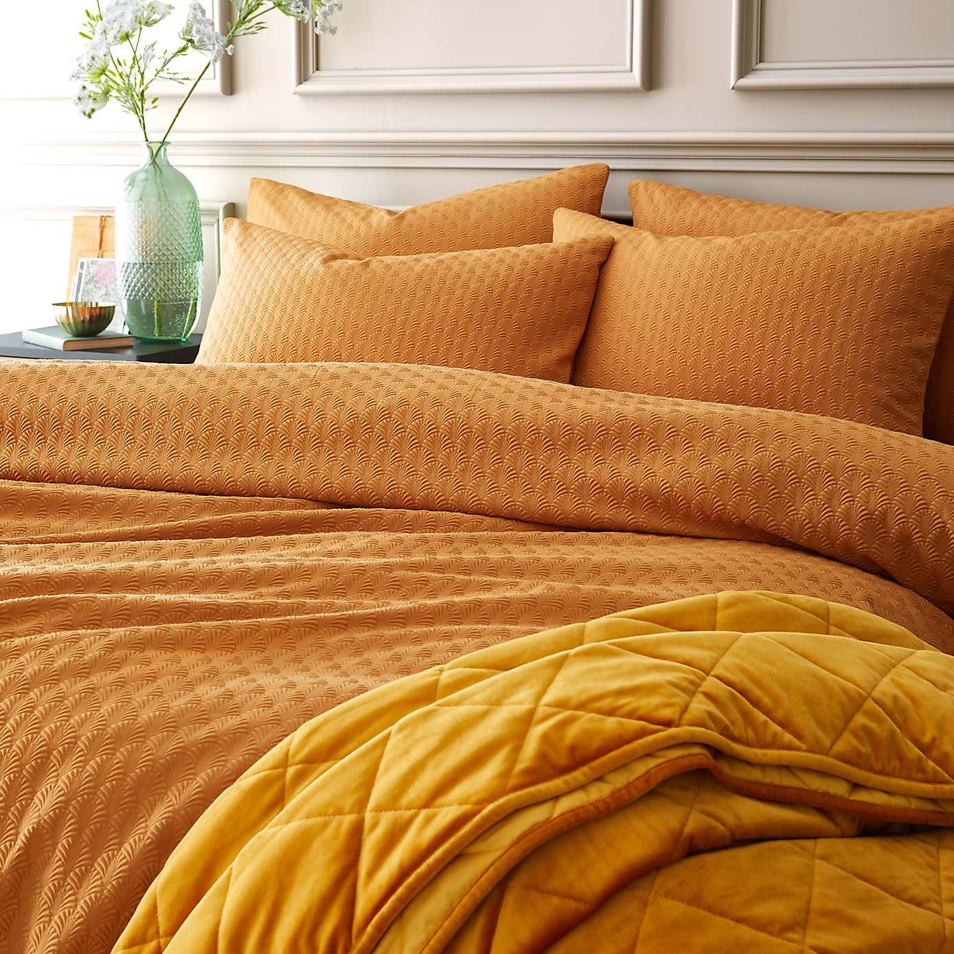 Deco Fan Duvet Cover and Pillowcase Set