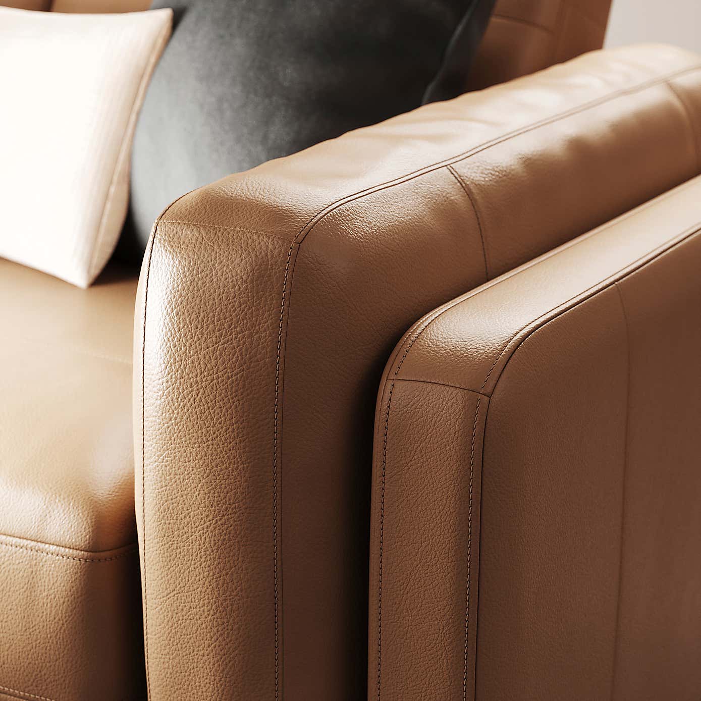 Newton Classic Leather 2 Seater Sofa