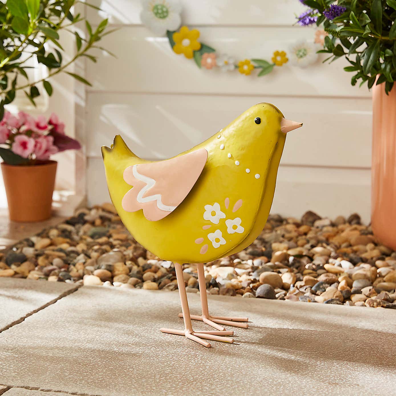Iron Yellow Chicken Ornament