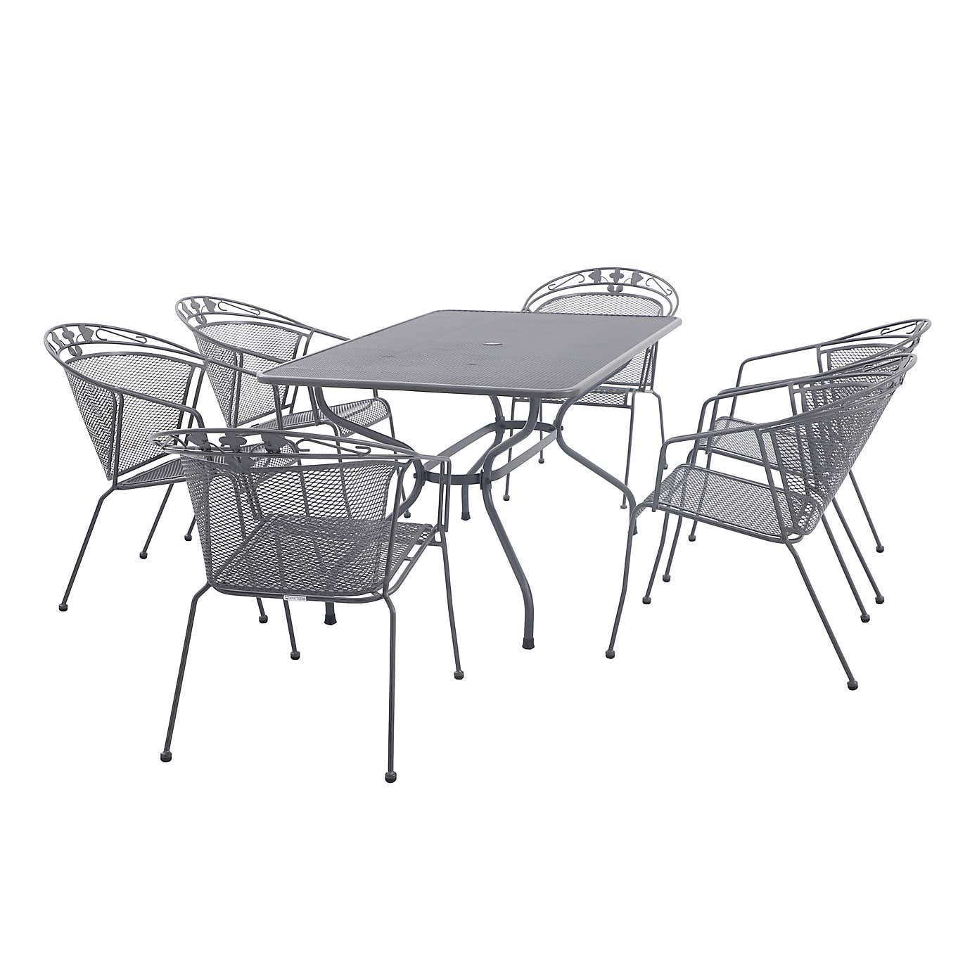 Pacific Lifestyle Elegance Rectangular 6 Seater Dining Set