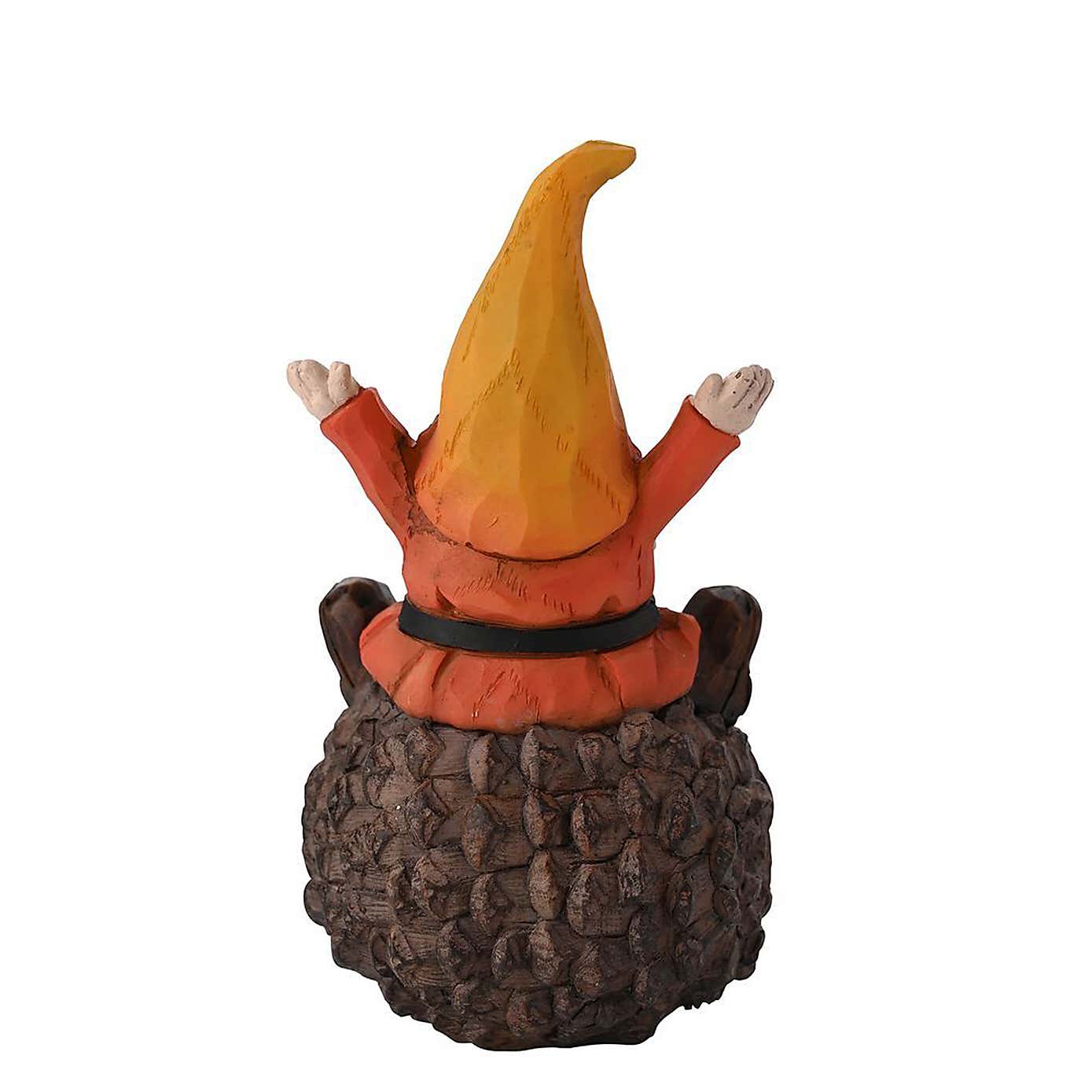 Autumn Gnome Sat on Pinecone Ornament