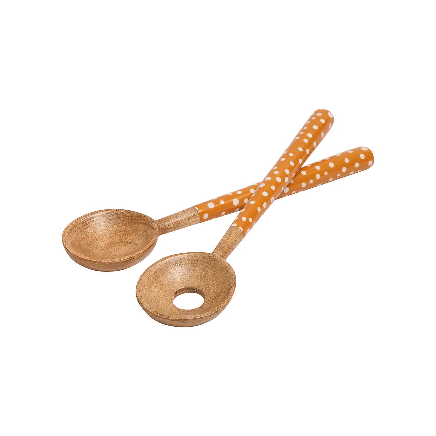 Dexam Sintra Mango Wood Spotted Salad Servers