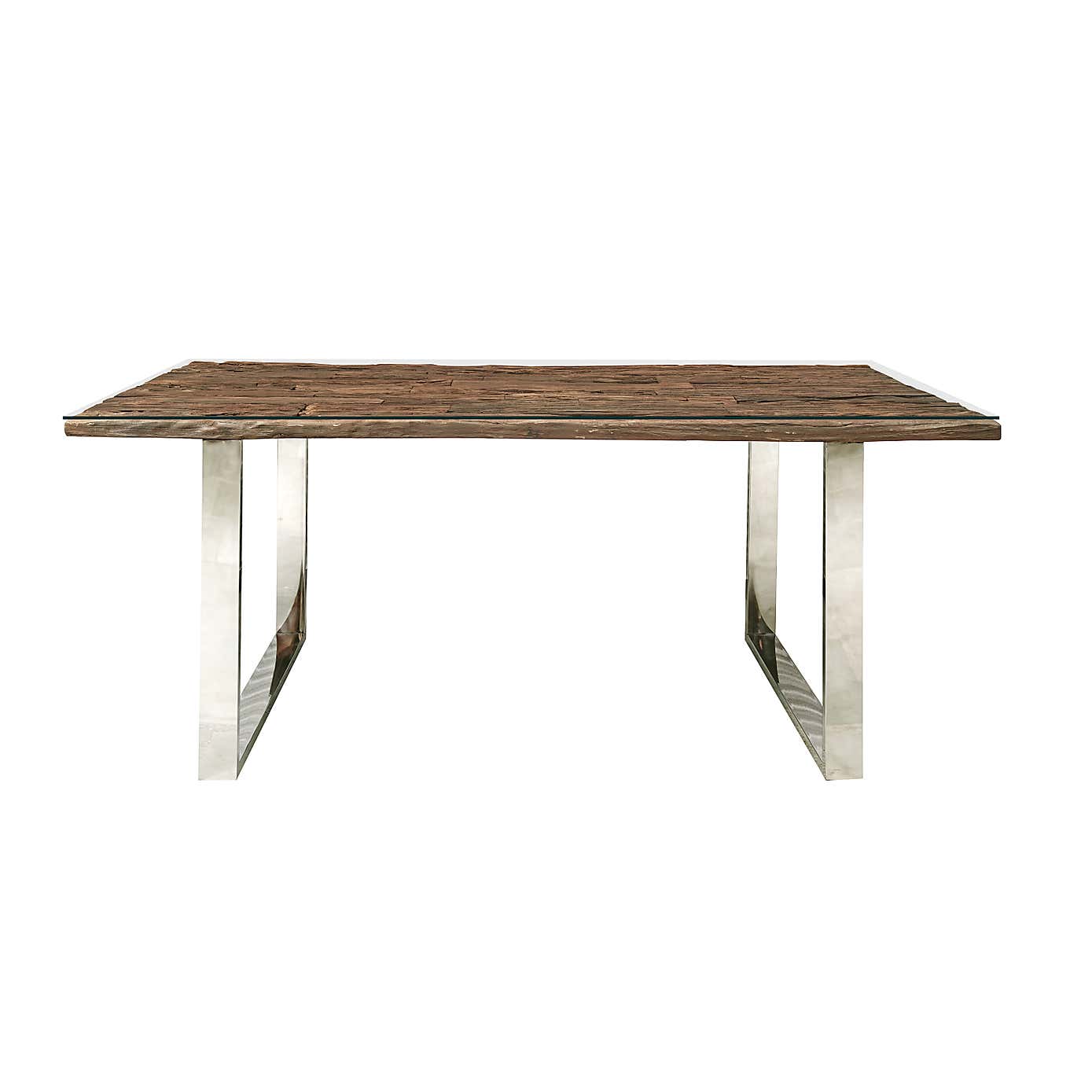 Indus Valley Railway Sleeper 6 Seater Dining Table