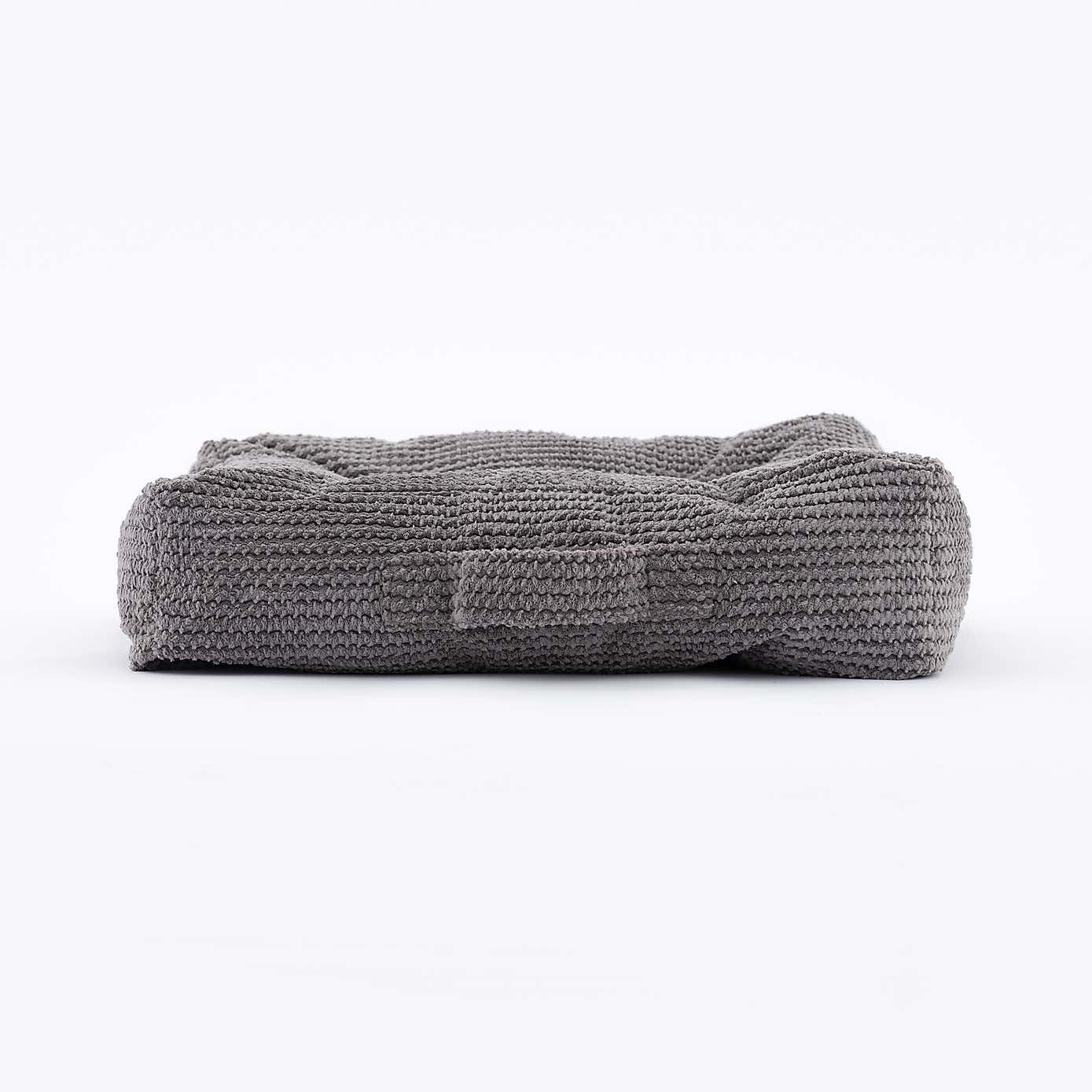 Jenson Stitched Floor Cushion Charcoal