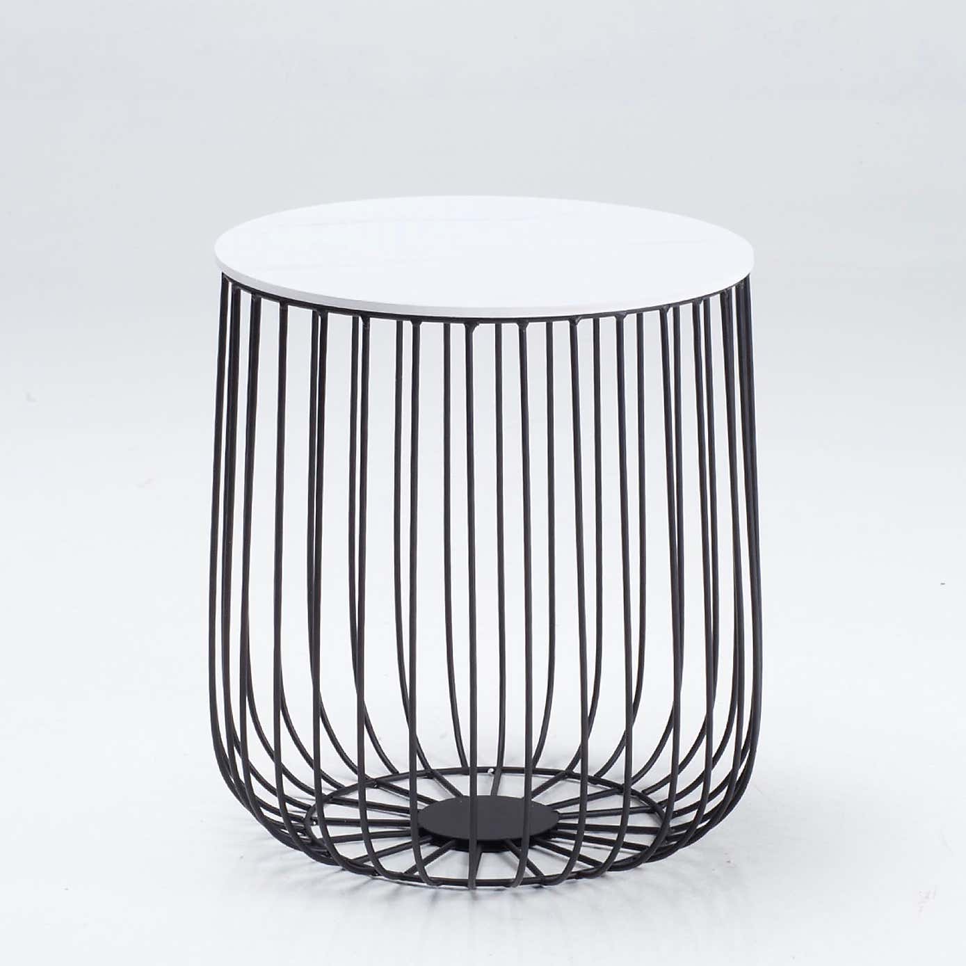 Enzo Marble Effect Side Table