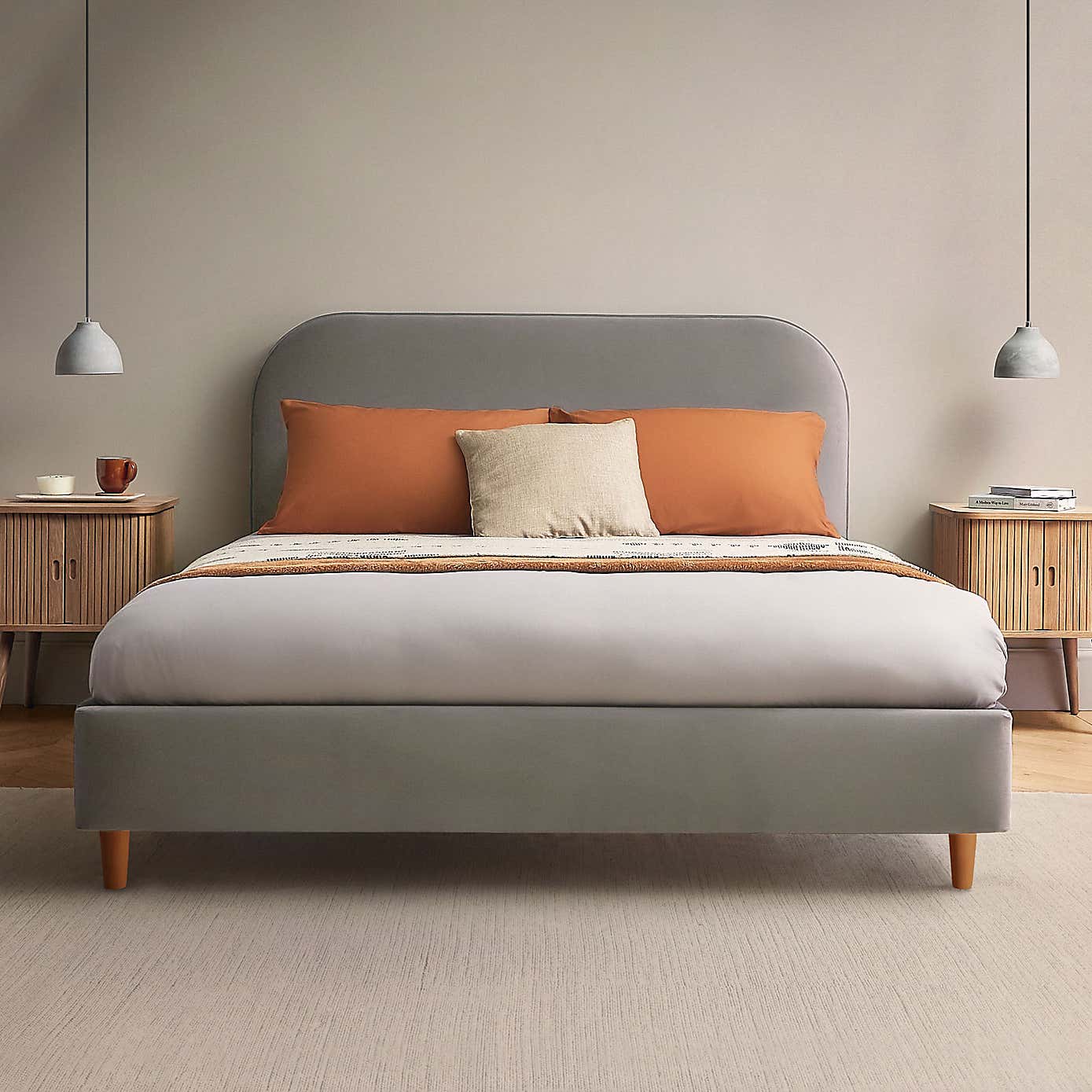 Silentnight Fara Bed Frame, Velvet