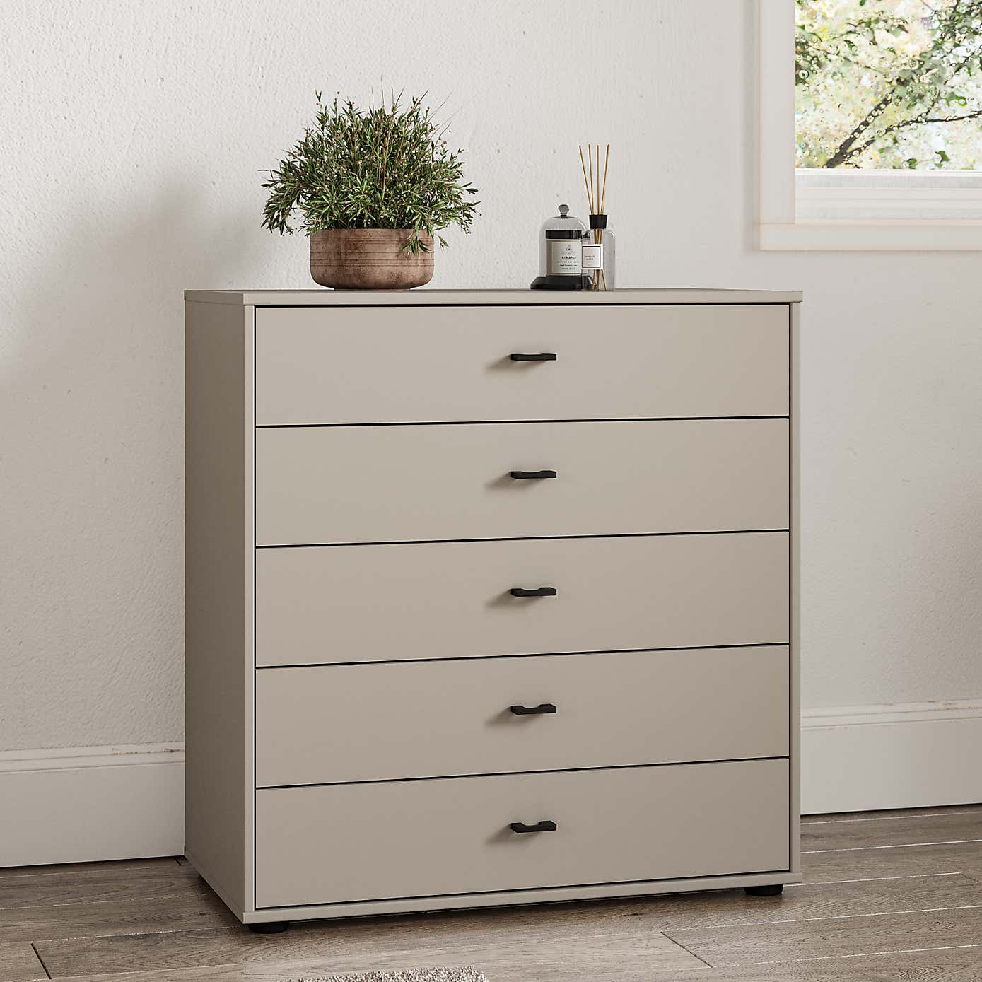 Kahla Matt Large 5 Drawer Chest