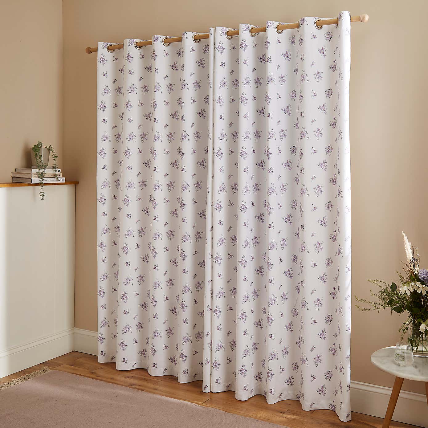 Hailey Ditsy Blackout Eyelet Curtains