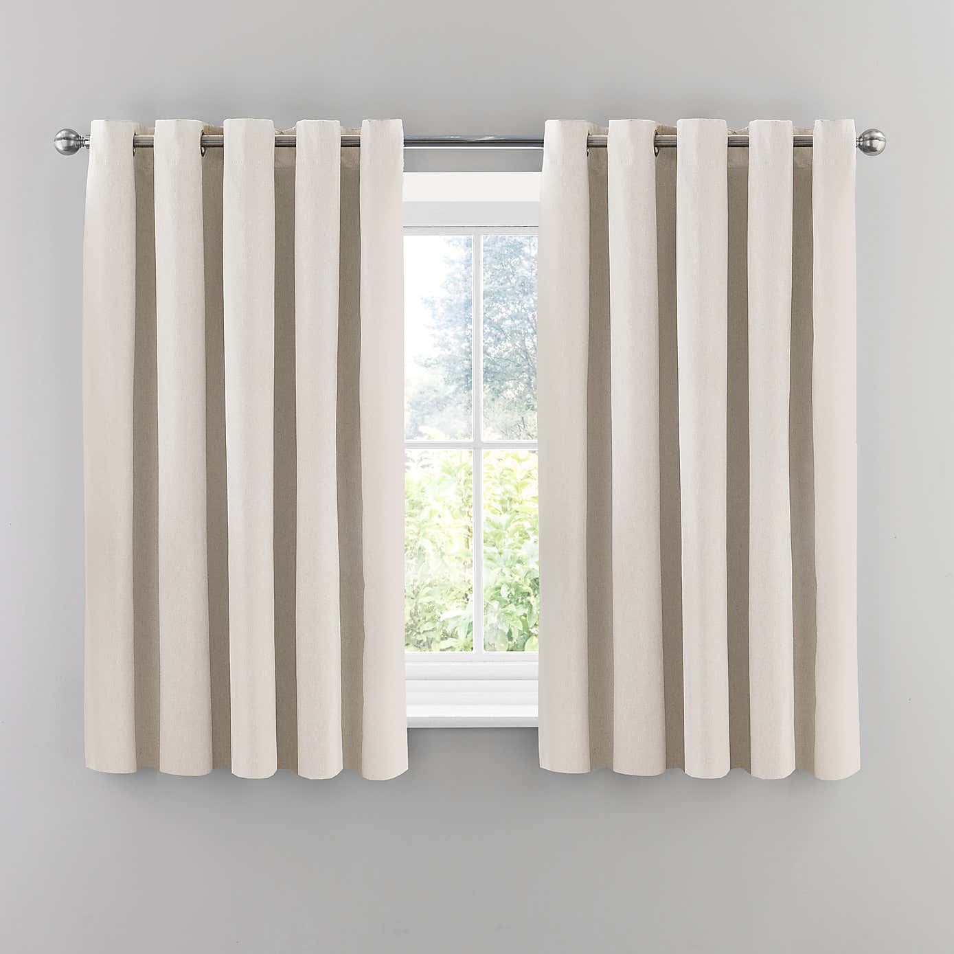 Luna Brushed Blackout Eyelet Curtains