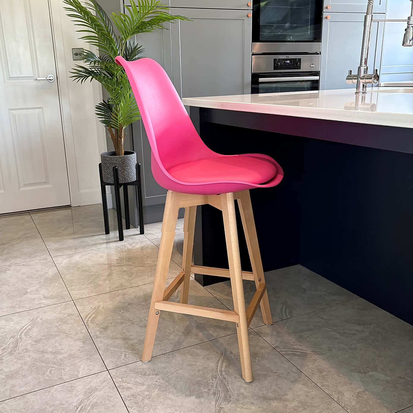 Fusion Living Soho Plastic Bar Stool
