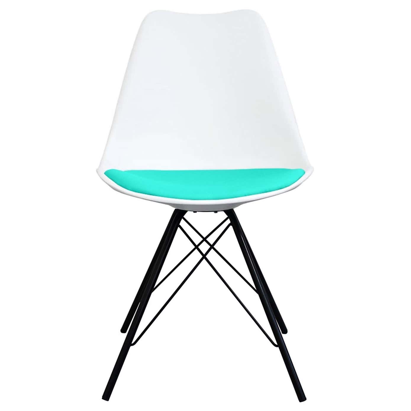 Fusion Living Soho White Plastic Dining Chair
