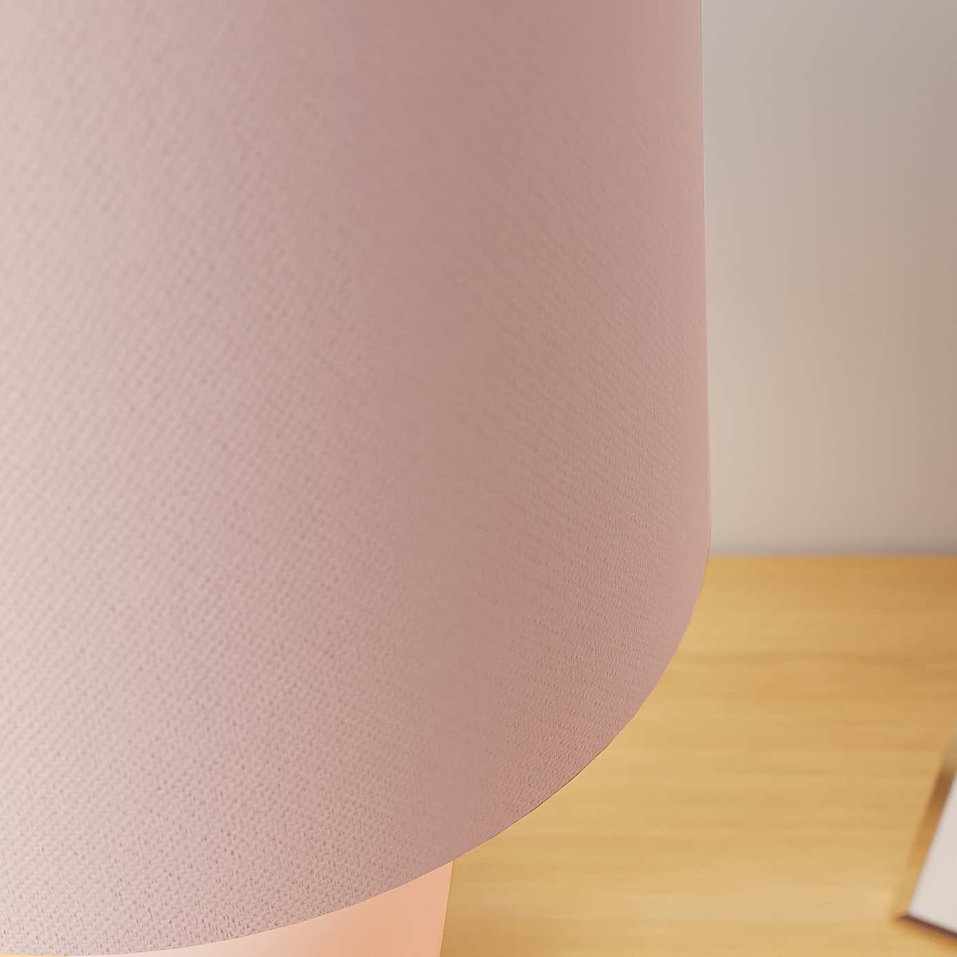 Ava Stoneware Blush Pink Table Lamp