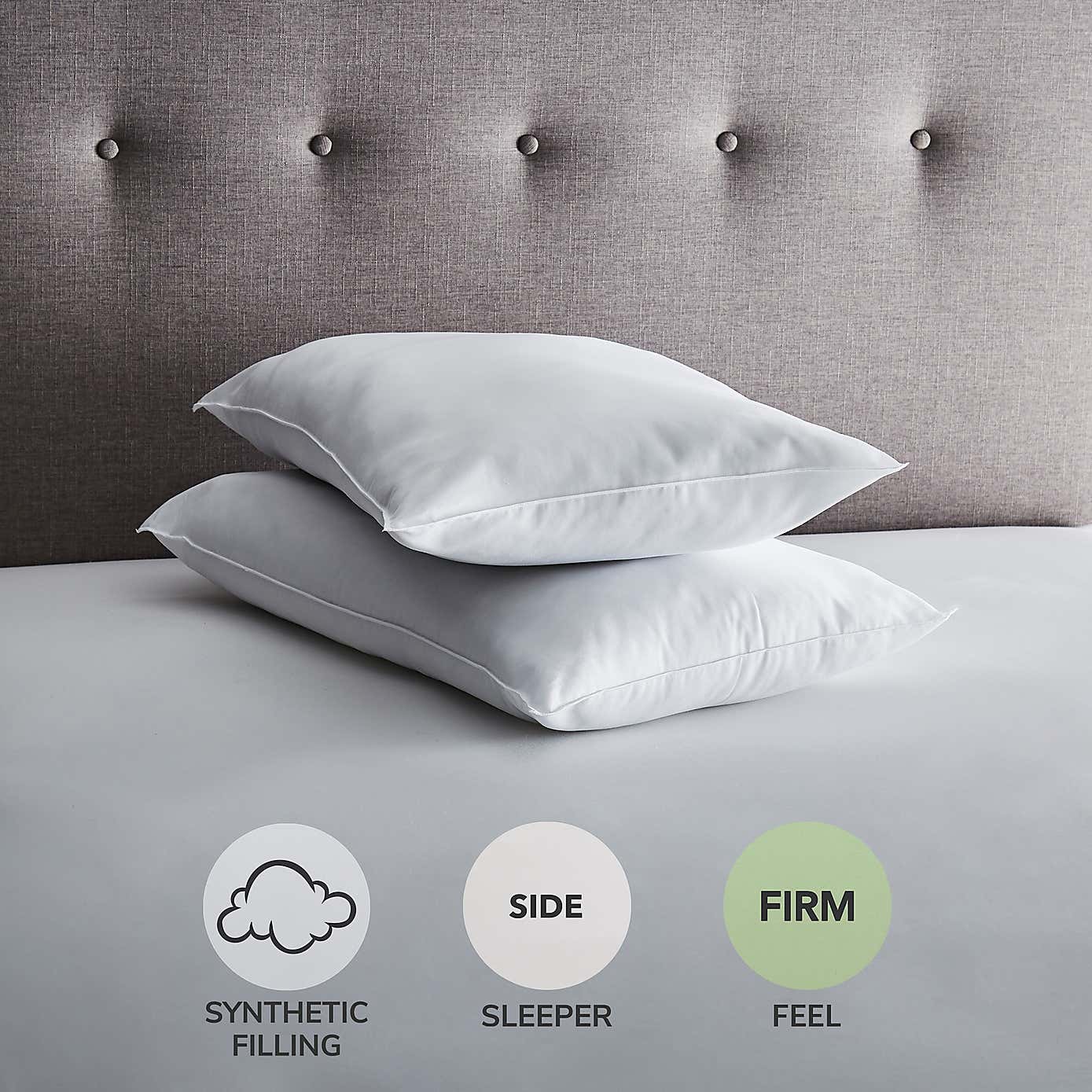 Fogarty Anti-Allergy Medium-Support Pillow Pair