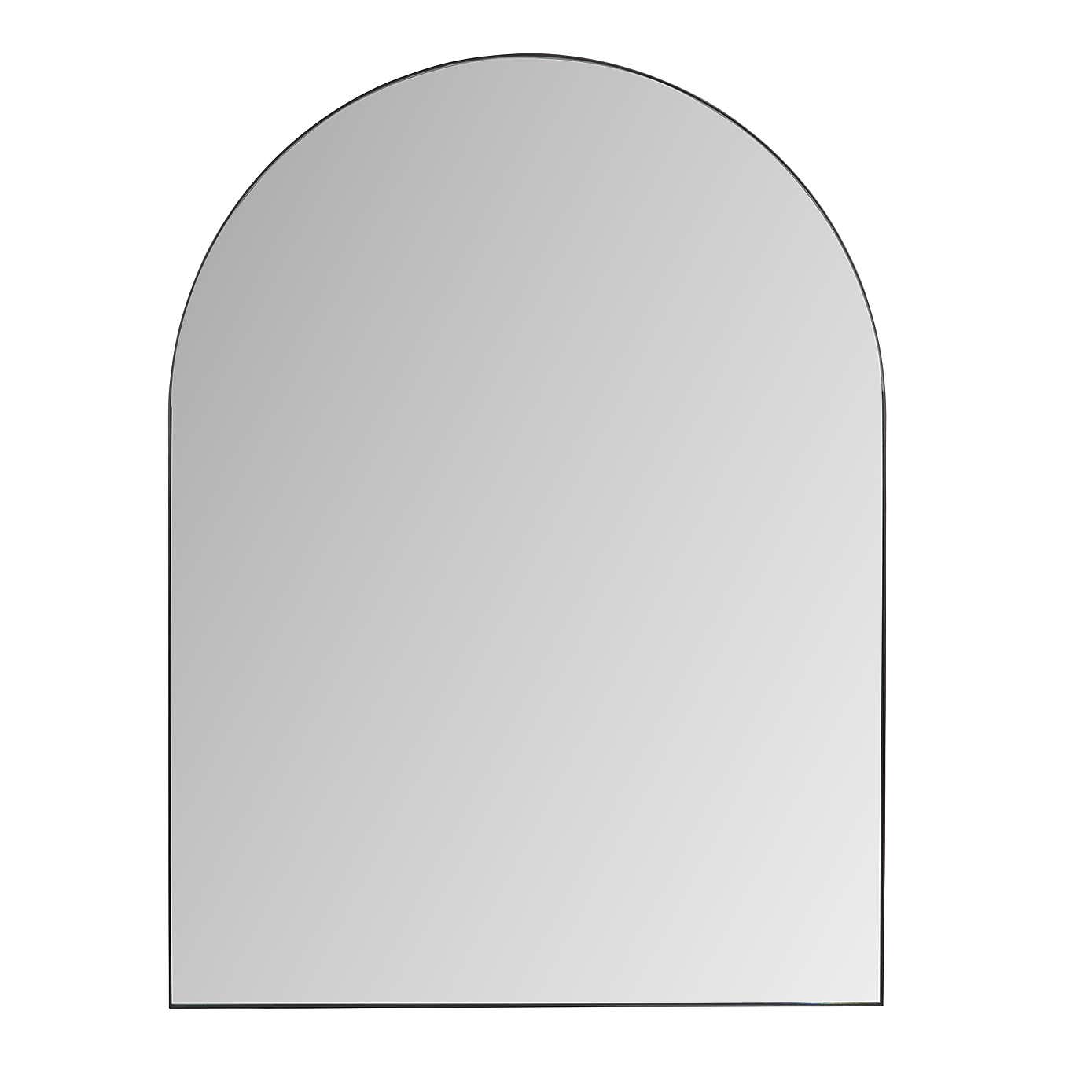 Metal Framed Arched Wall Mirror