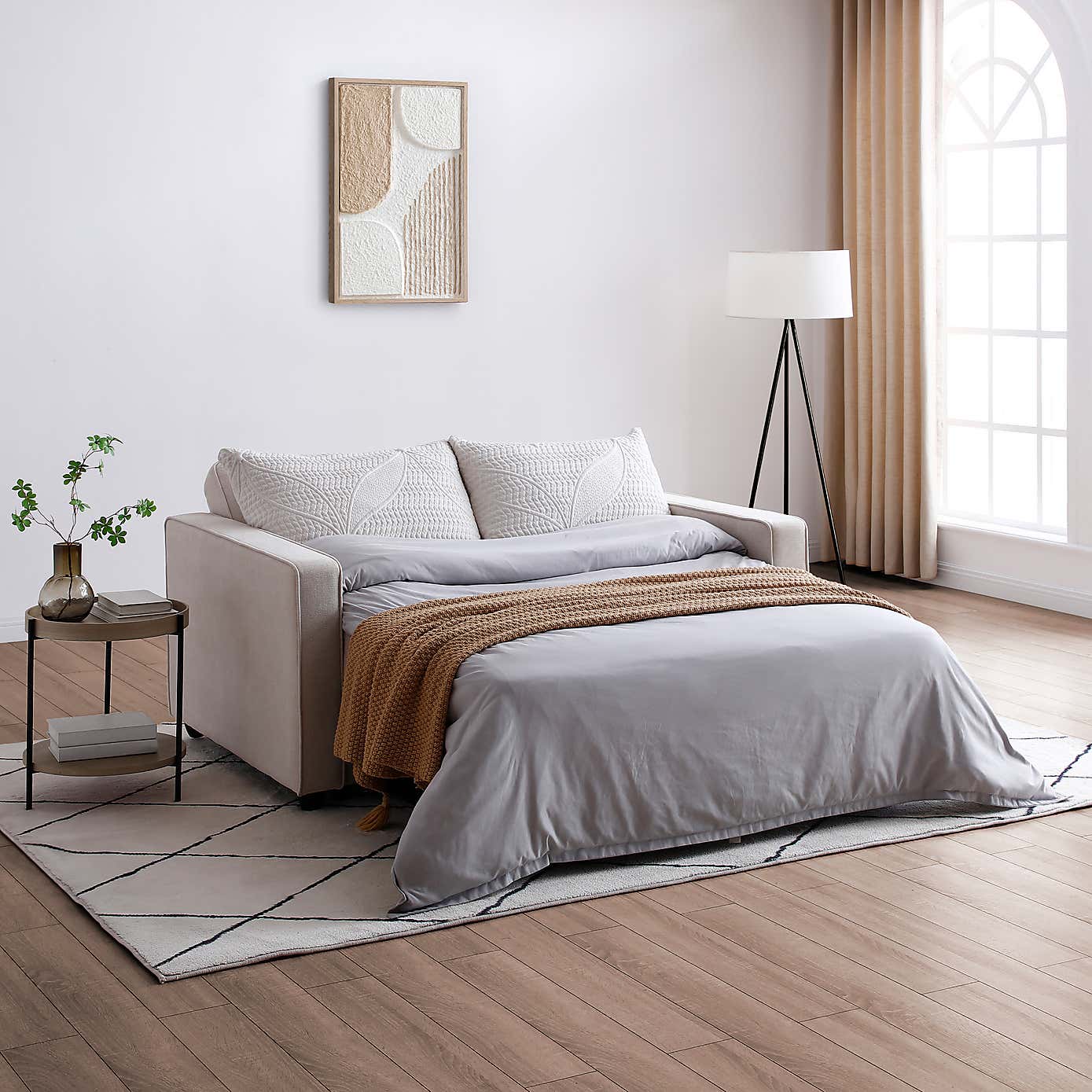 Kayden Fabric Pop Up 2 Seater Double Sofa Bed