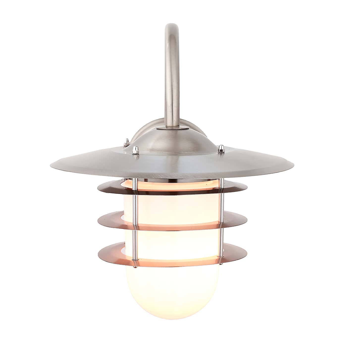 Centauri Opaque Glass Outdoor Wall Light